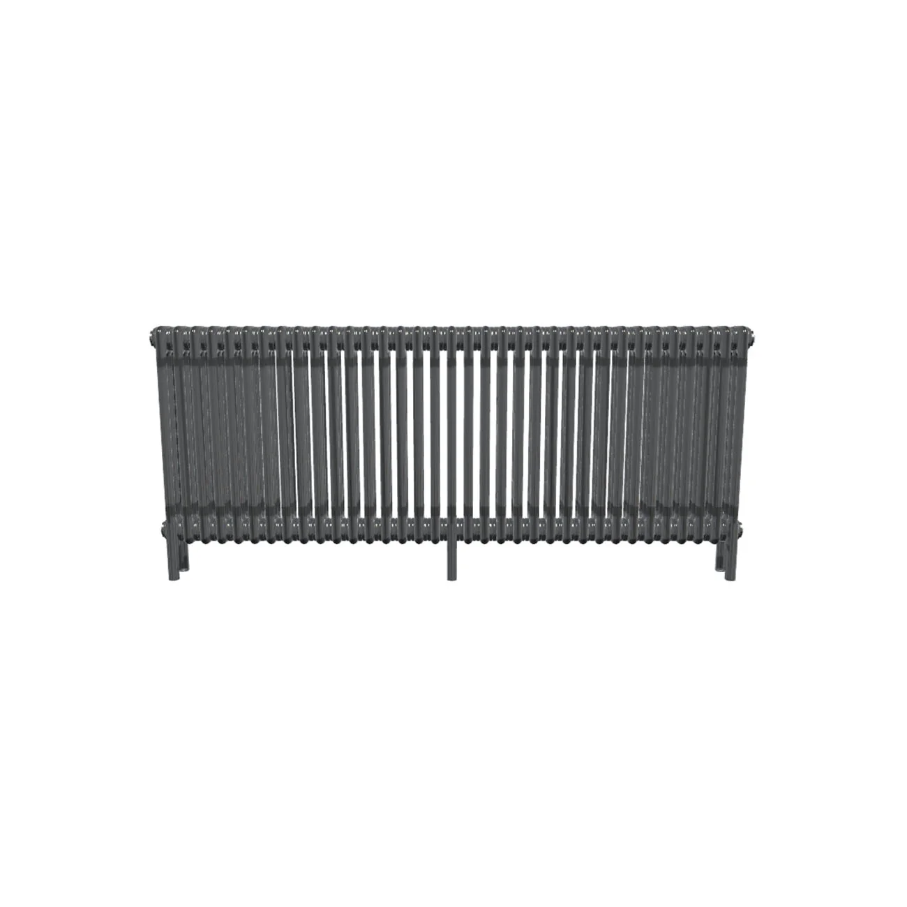 Bircham - Raw Metal Column Radiator H600mm x W1601mm 3 Column