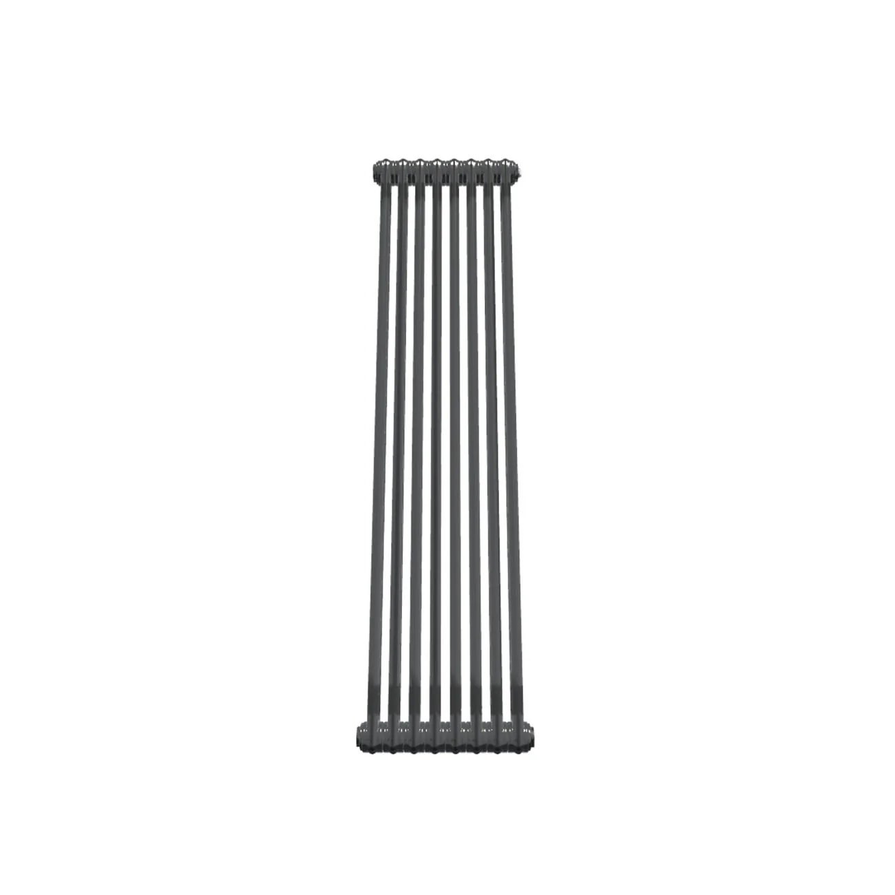 Bircham - Raw Metal Vertical Column Radiator H1500mm x W386mm 2 Column