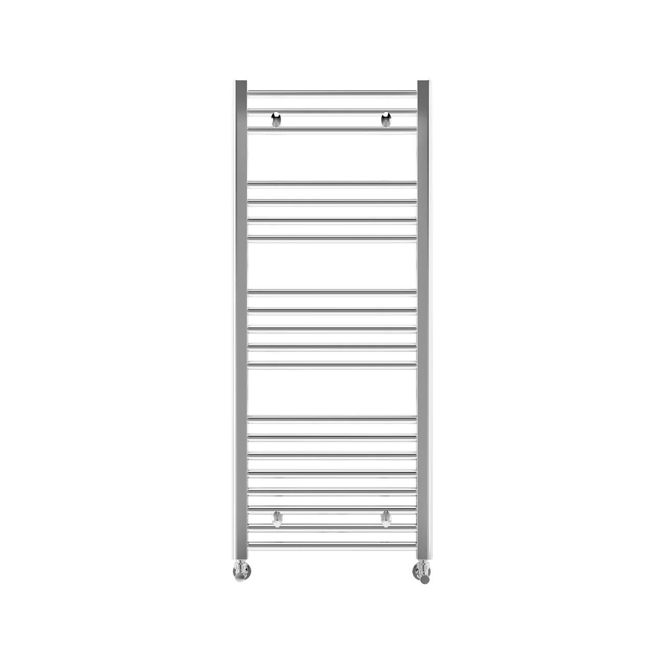 Bolzano - Chrome Heated Towel Rail - H803mm x W550mm - Curved