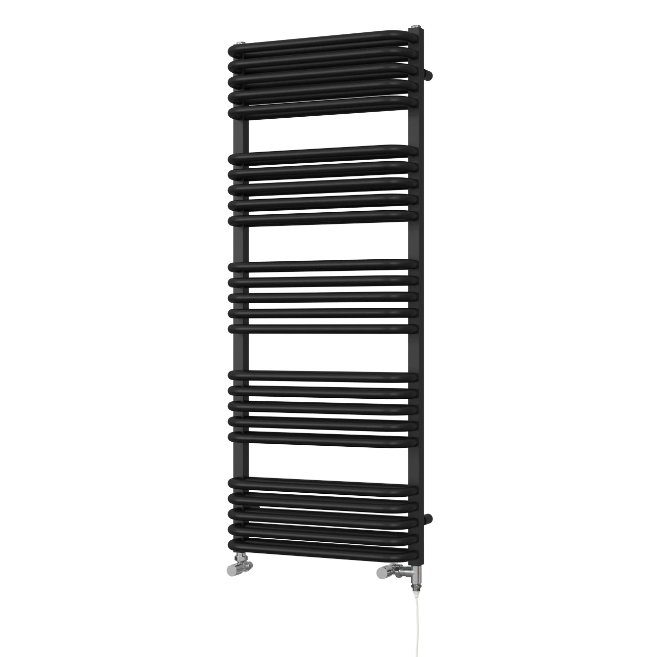 Crossmoor - Black Dual Fuel Towel Rail H1269mm x W500mm Standard - Image 2