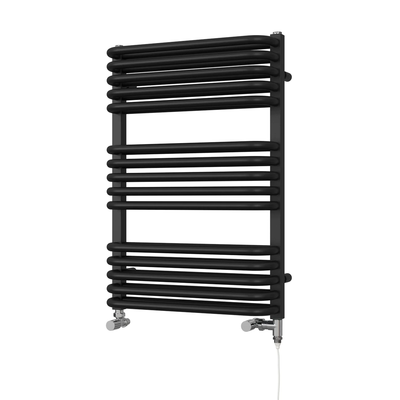 Crossmoor - Black Dual Fuel Towel Rail H736mm x W500mm Standard - Image 2