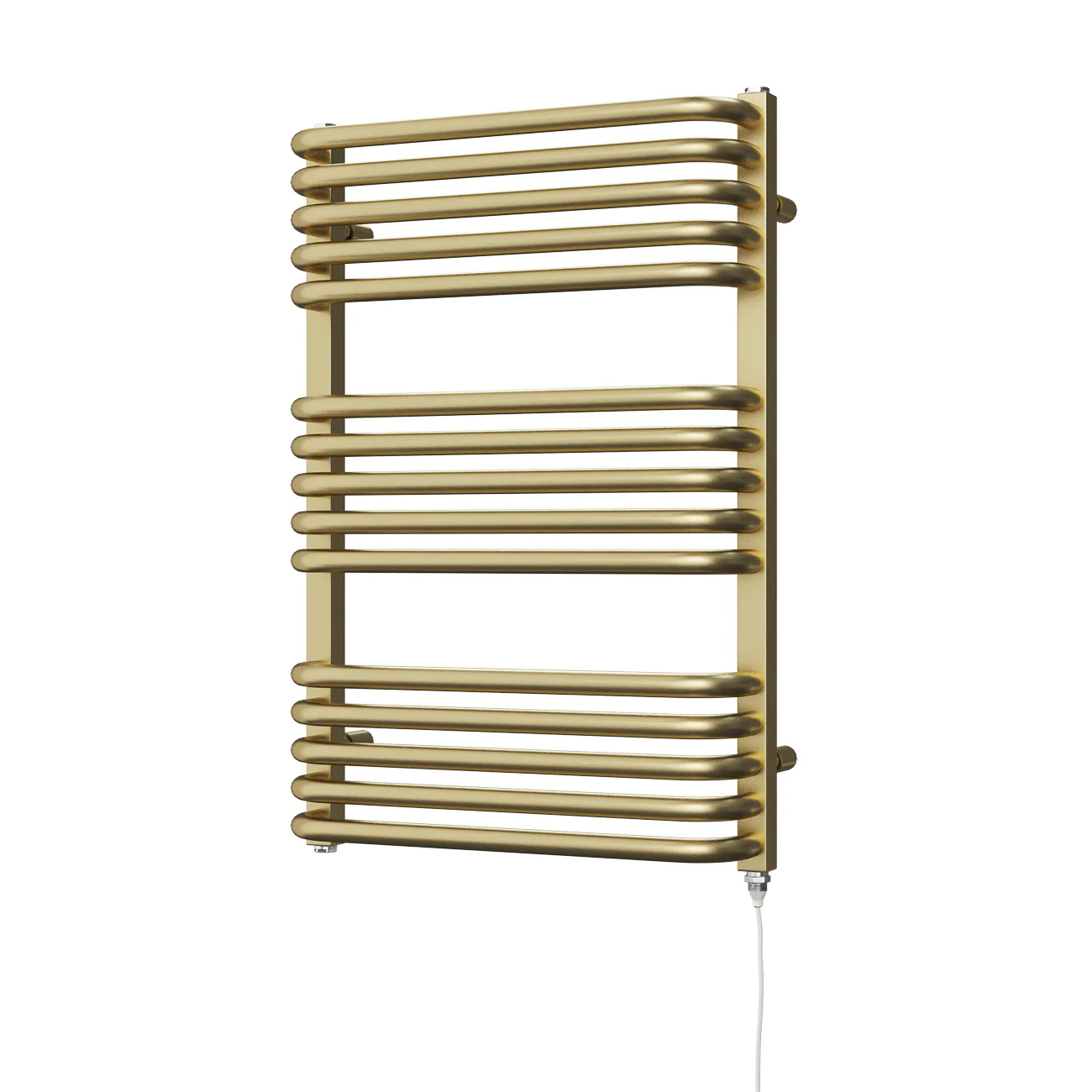 Crossmoor - Brushed Gold Electric Towel Rail H736mm x W500mm 400w Standard