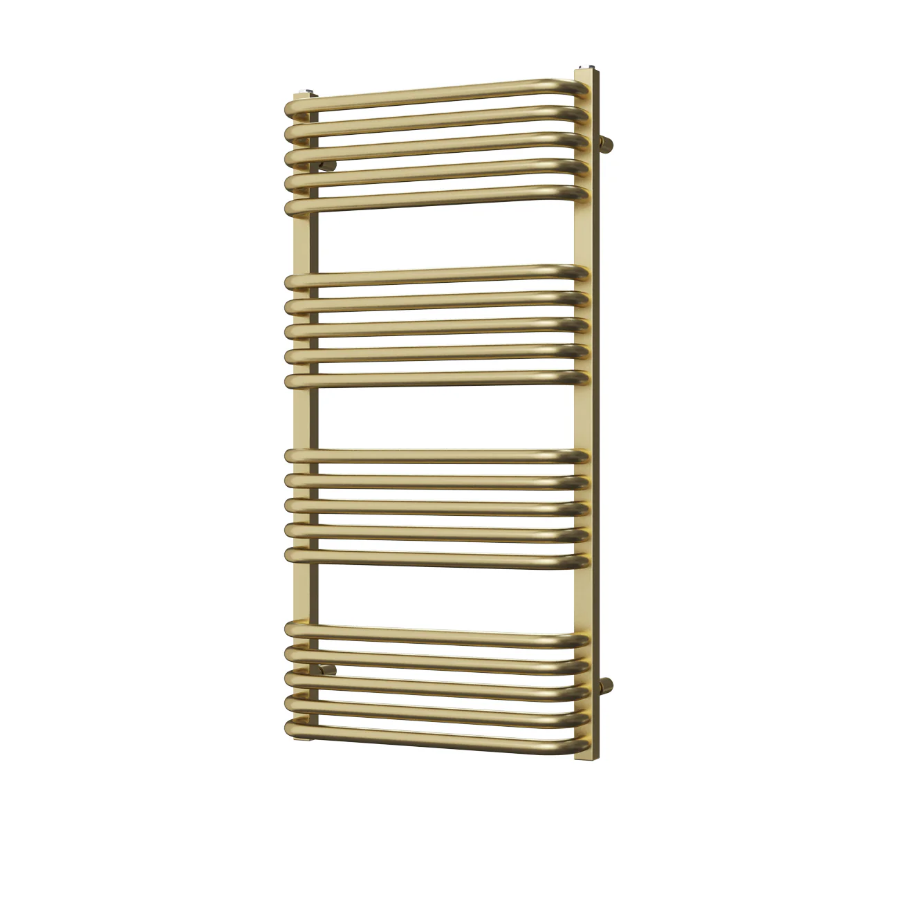 Crossmoor - Brushed Gold Towel Radiator - H1000mm x W500mm - Image 2