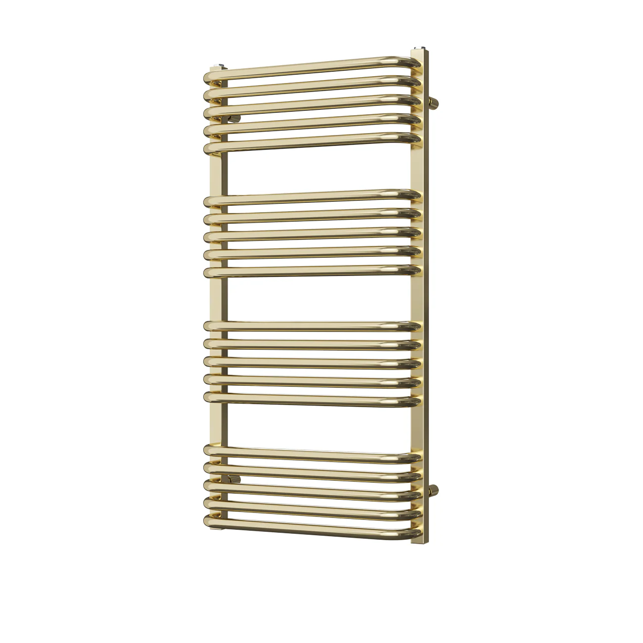 Crossmoor - Polished Gold Towel Radiator - H1000mm x W500mm - Image 2