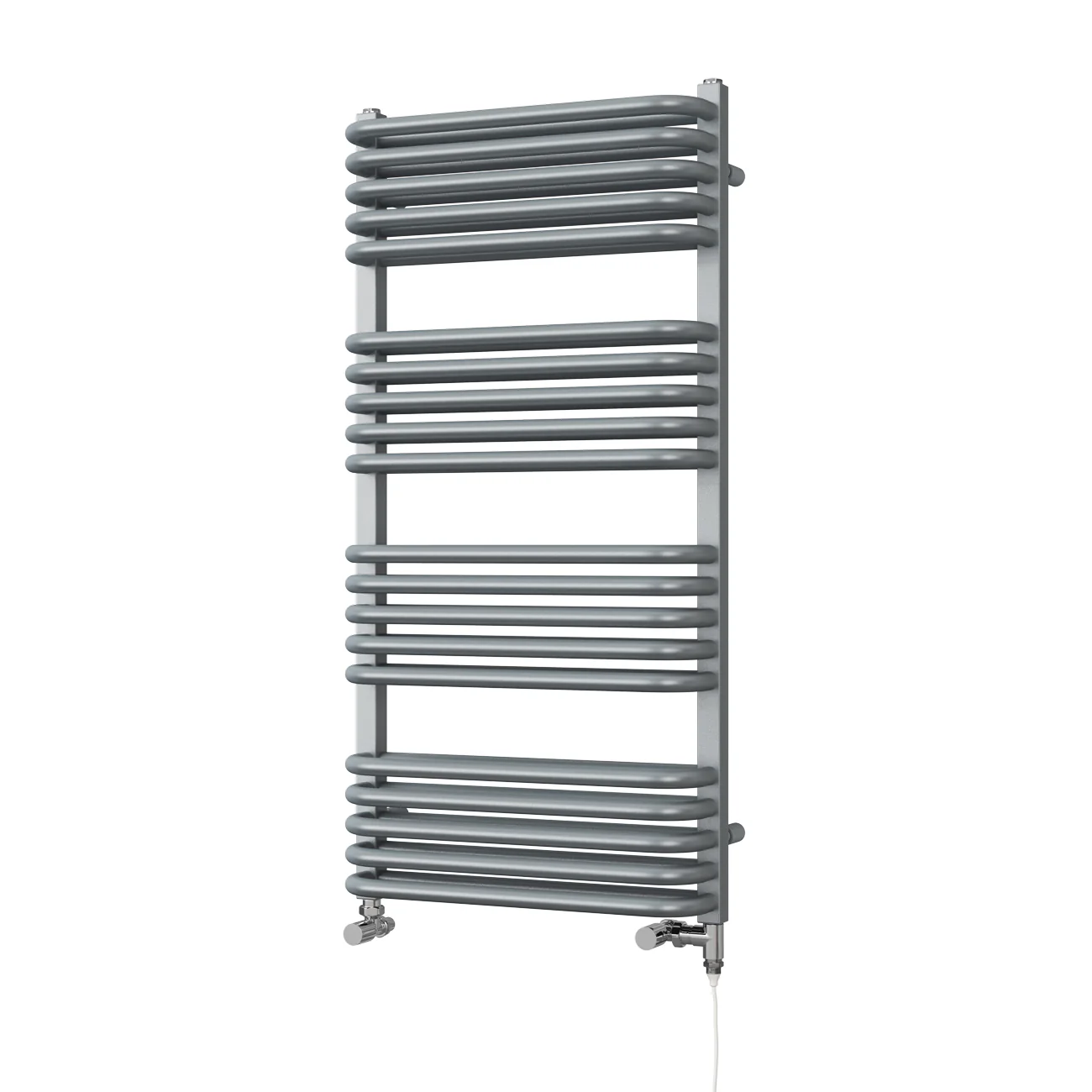 Crossmoor - Silver Dual Fuel Towel Rail H1000mm x W500mm Standard - Image 2