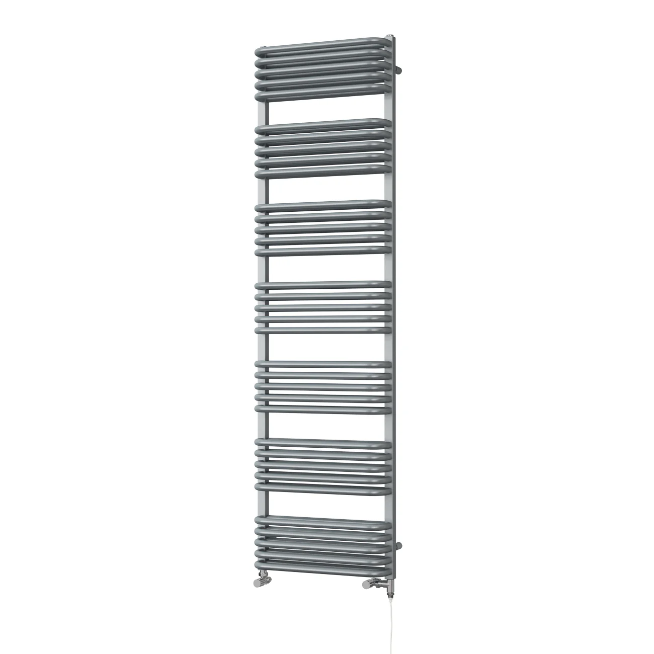 Crossmoor - Silver Dual Fuel Towel Rail H1800mm x W500mm Standard - Image 2