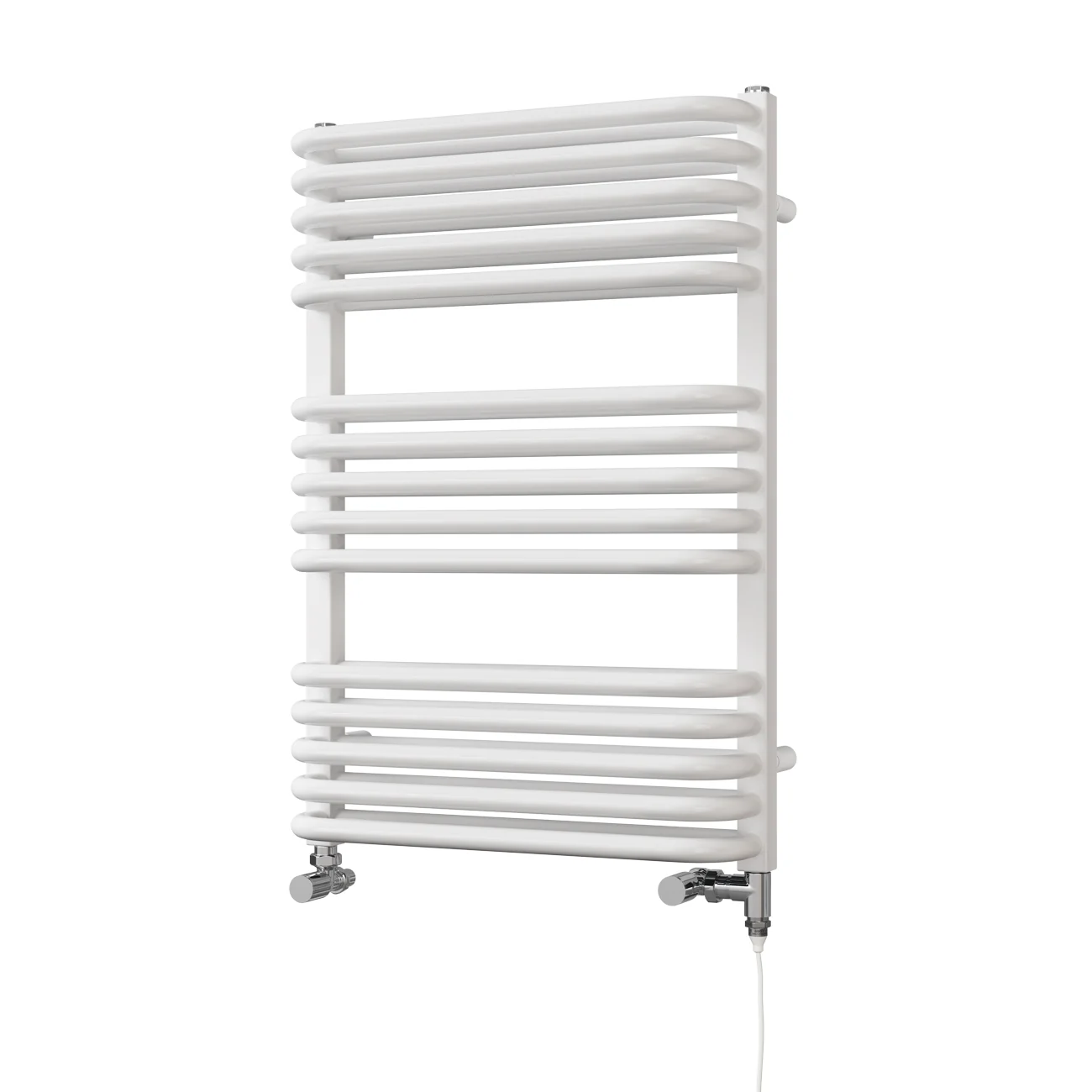 Crossmoor - White Dual Fuel Towel Rail H736mm x W500mm Standard - Image 2