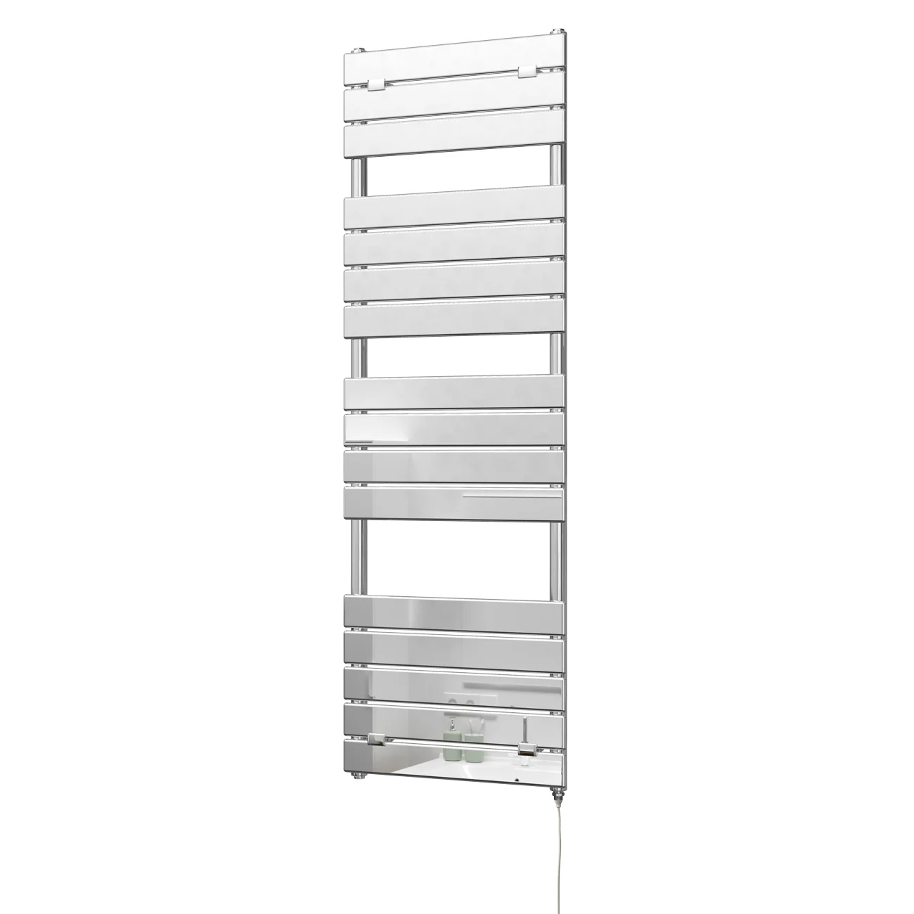 Egadi - Chrome Electric Towel Rail H1512mm x W500mm 400w Standard - Image 2