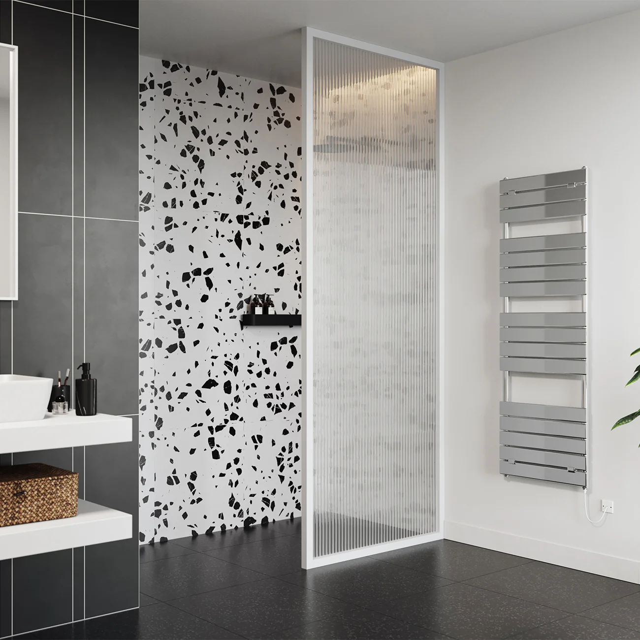 Egadi - Chrome Electric Towel Rail H1512mm x W500mm 400w Standard - Image 3