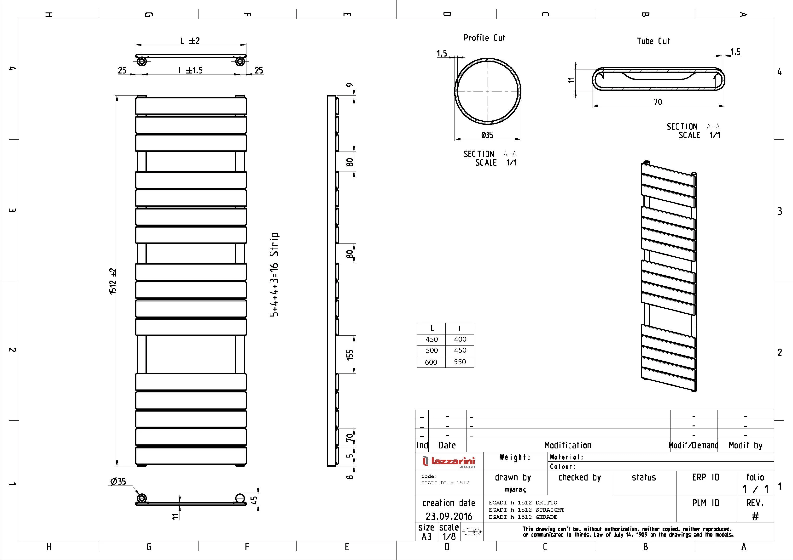 Egadi - Chrome Electric Towel Rail H1512mm x W500mm 400w Standard - Image 4