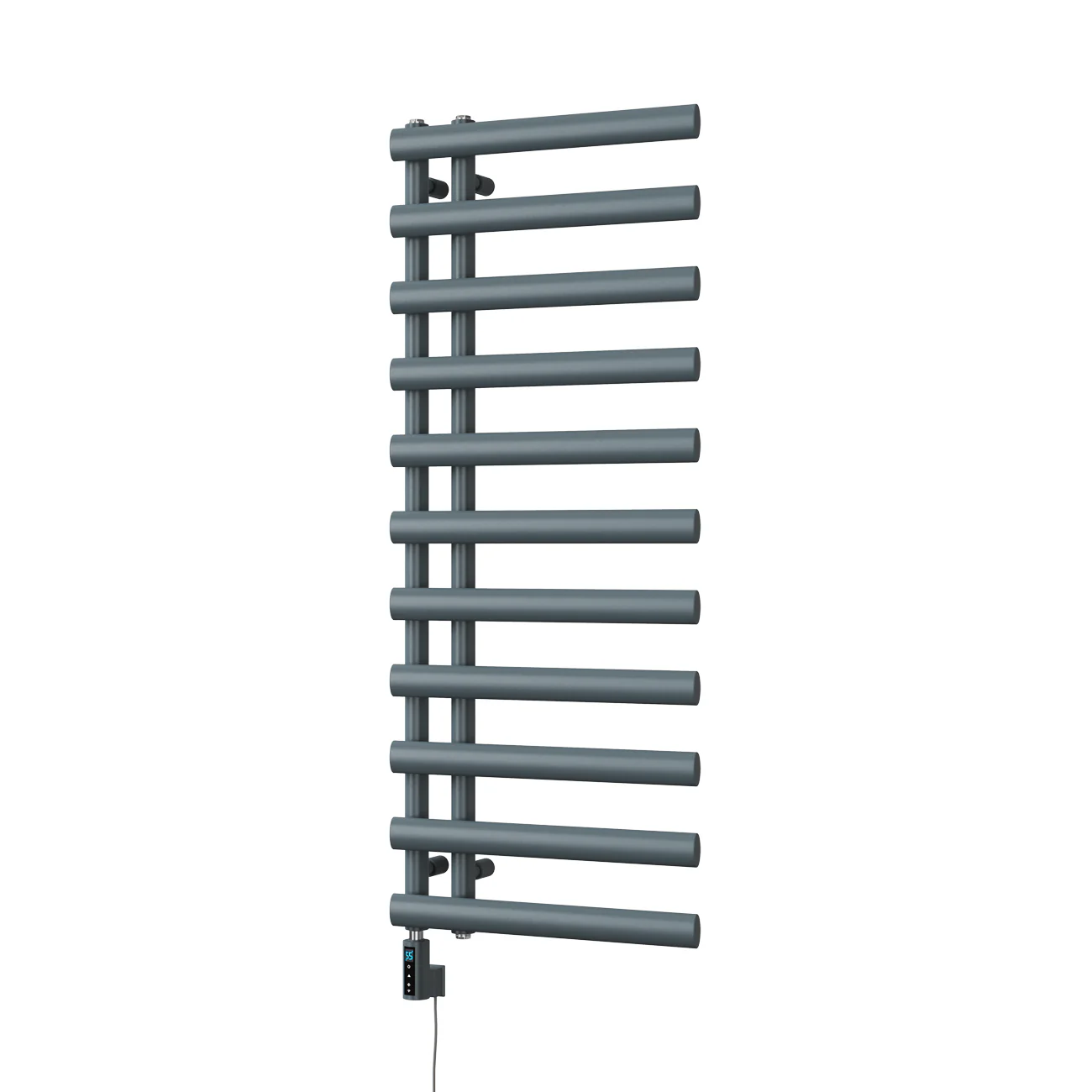 Elyan - Anthracite Electric Towel Rail H1238mm x W500mm 500w Thermostatic WIFI - Image 2