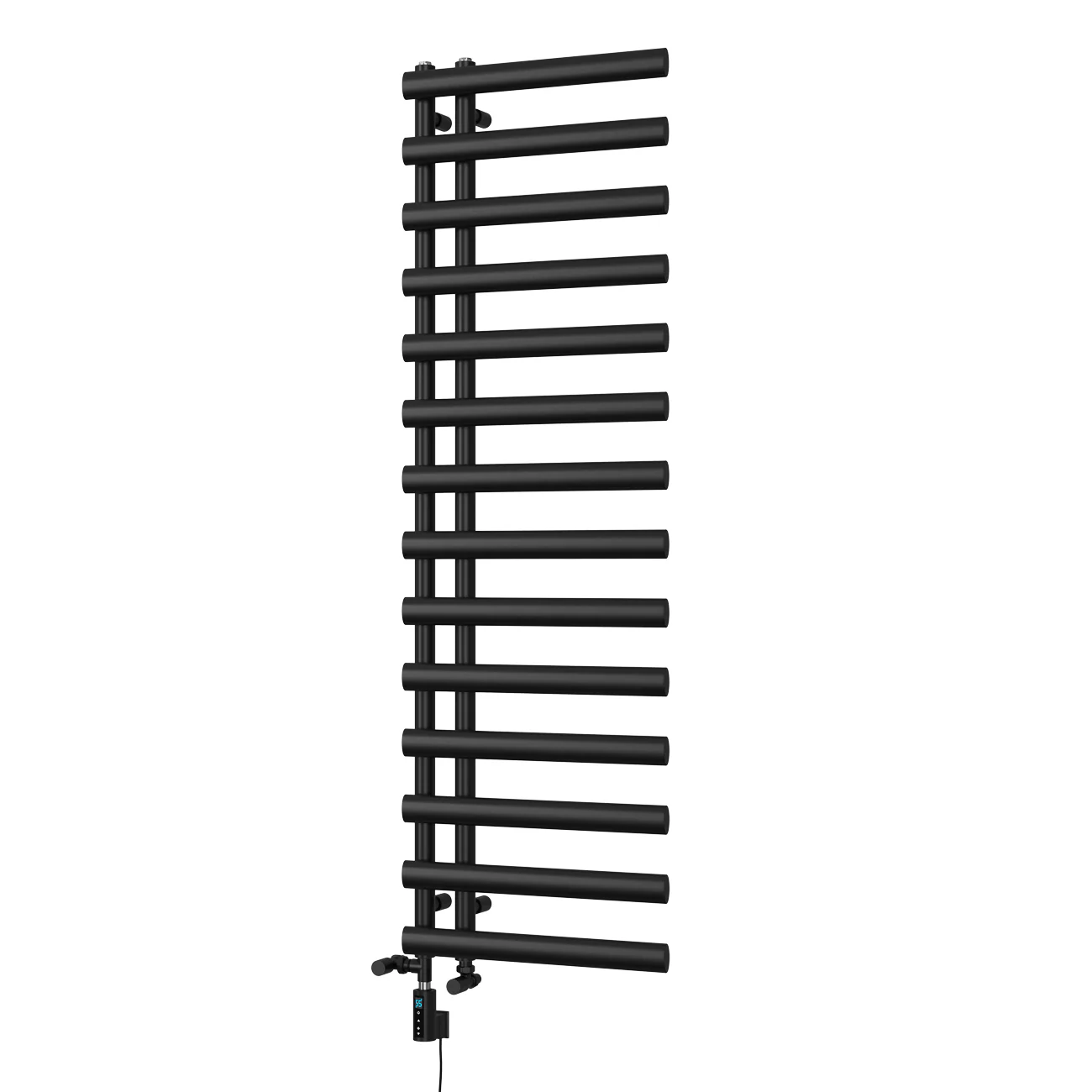 Elyan - Black Dual Fuel Towel Rail H1592mm x W500mm Thermostatic WIFI - Image 2