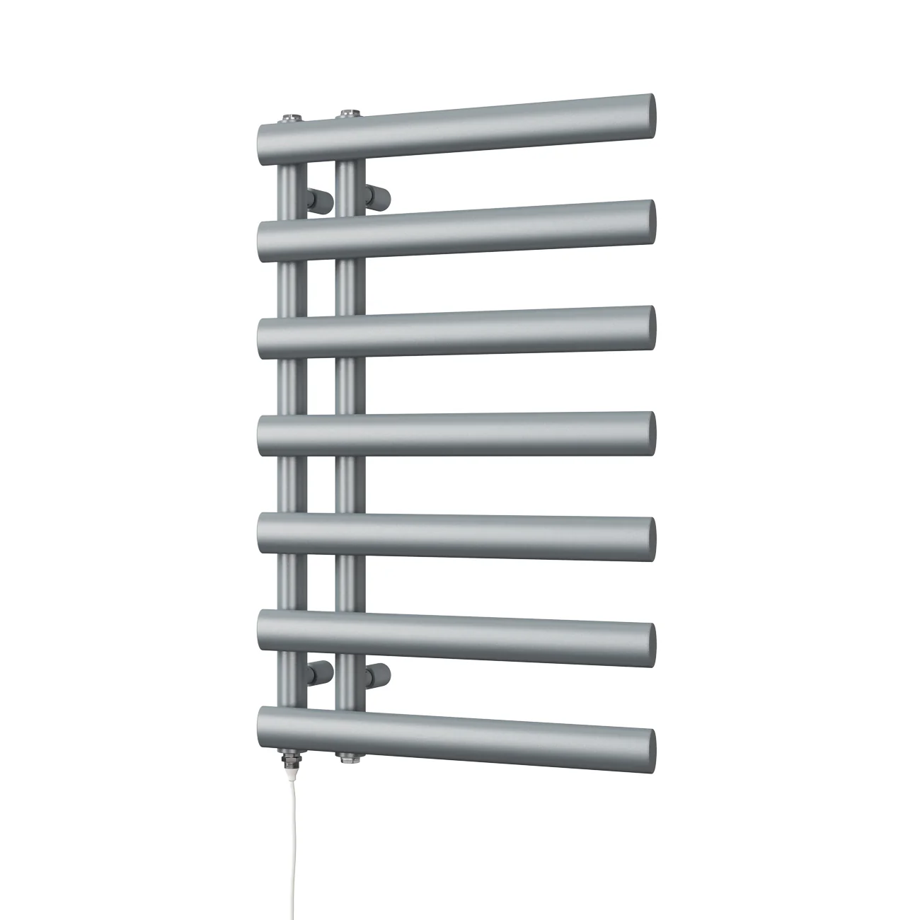 Elyan - Silver Electric Towel Rail H766mm x W500mm 300w Standard - Image 2