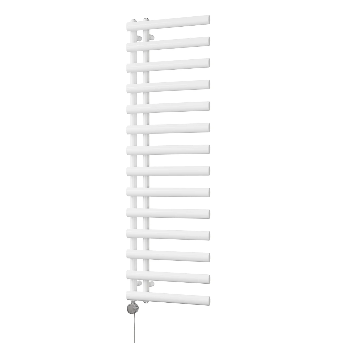 Elyan - White Electric Towel Rail H1592mm x W500mm 700w Thermostatic - Image 2