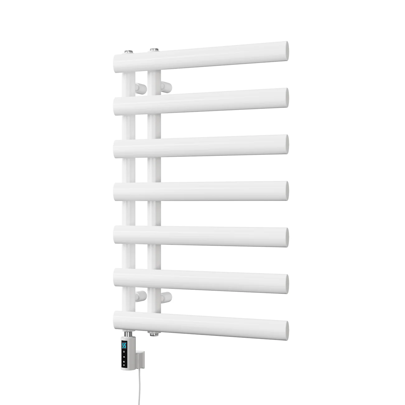 Elyan - White Electric Towel Rail H766mm x W500mm 300w Thermostatic WIFI - Image 2