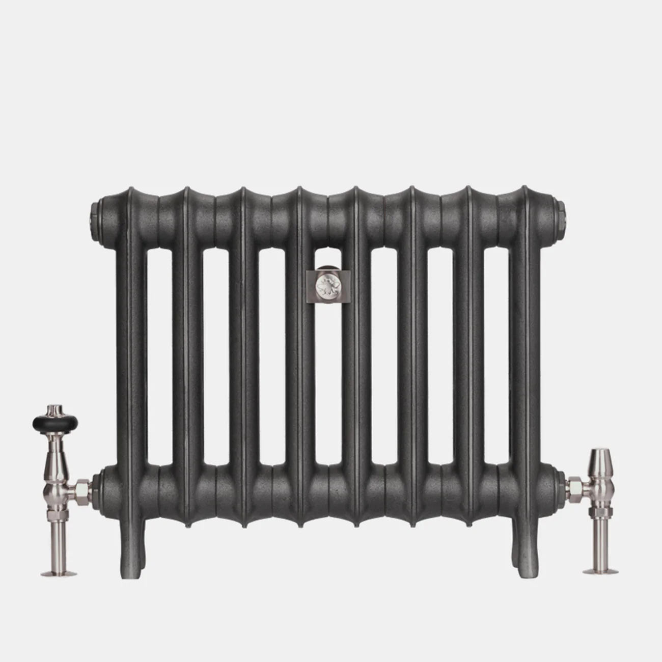 Emmeline I - Ceramic White Cast Iron Column Radiator H465mm x W429mm 1 Column - Floor Standing - Image 2