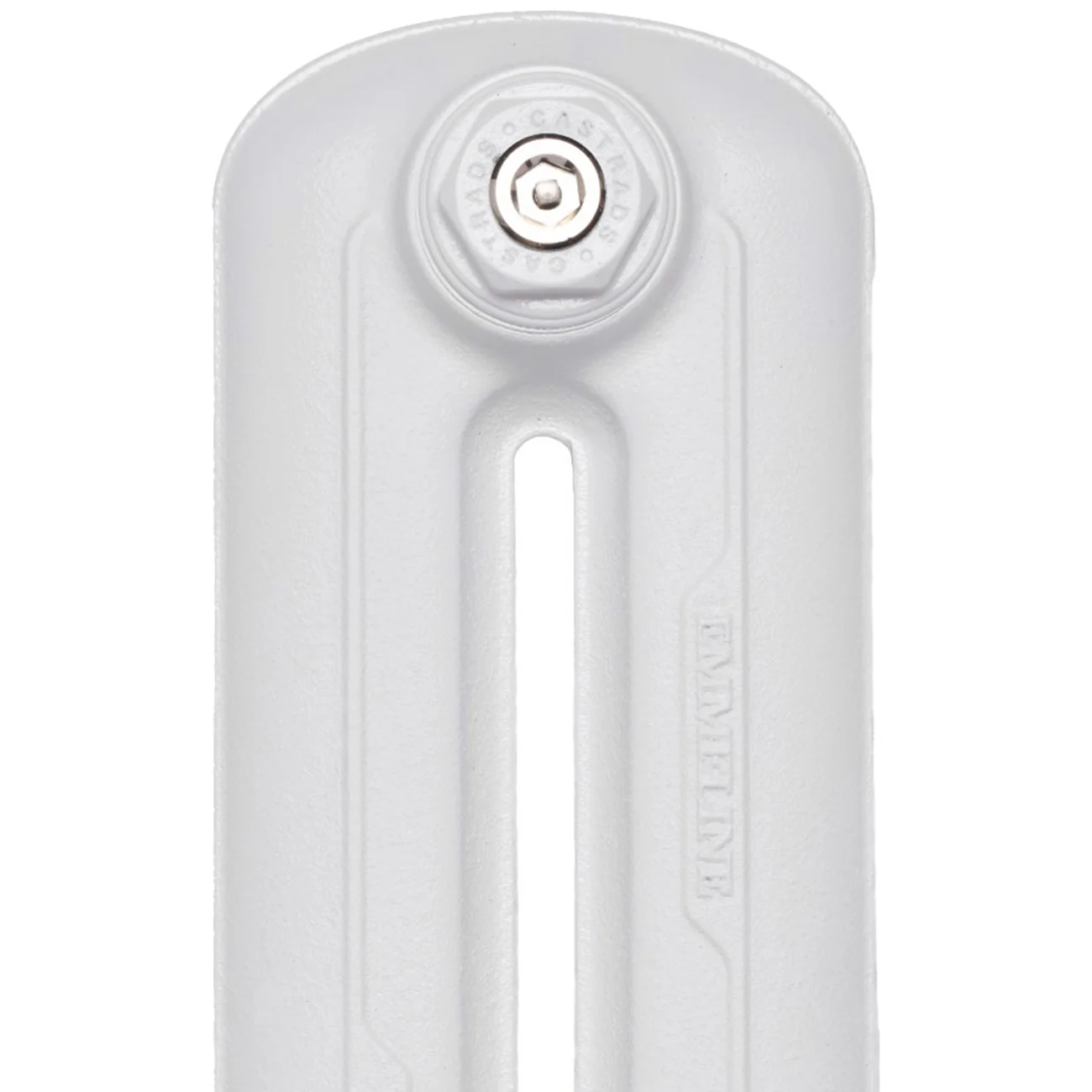 Emmeline I - Ceramic White Cast Iron Column Radiator H665mm x W629mm 1 Column - Floor Standing