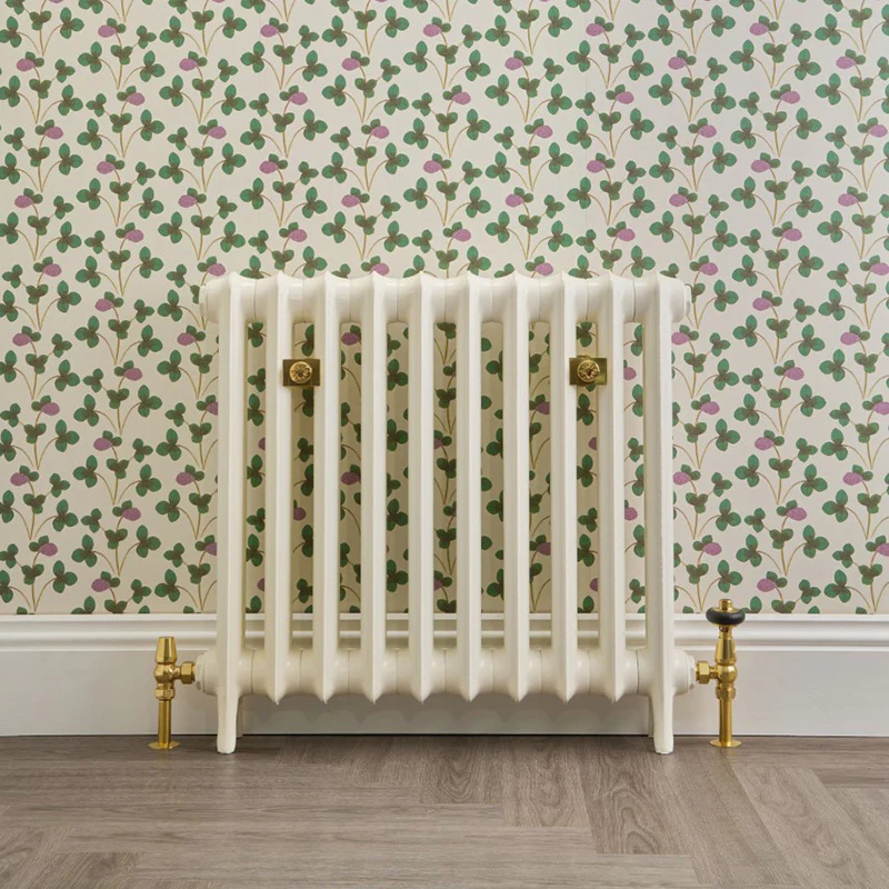 Emmeline II - Chalk White Cast Iron Column Radiator H470mm x W296mm 2 Column - Floor Standing - Image 6