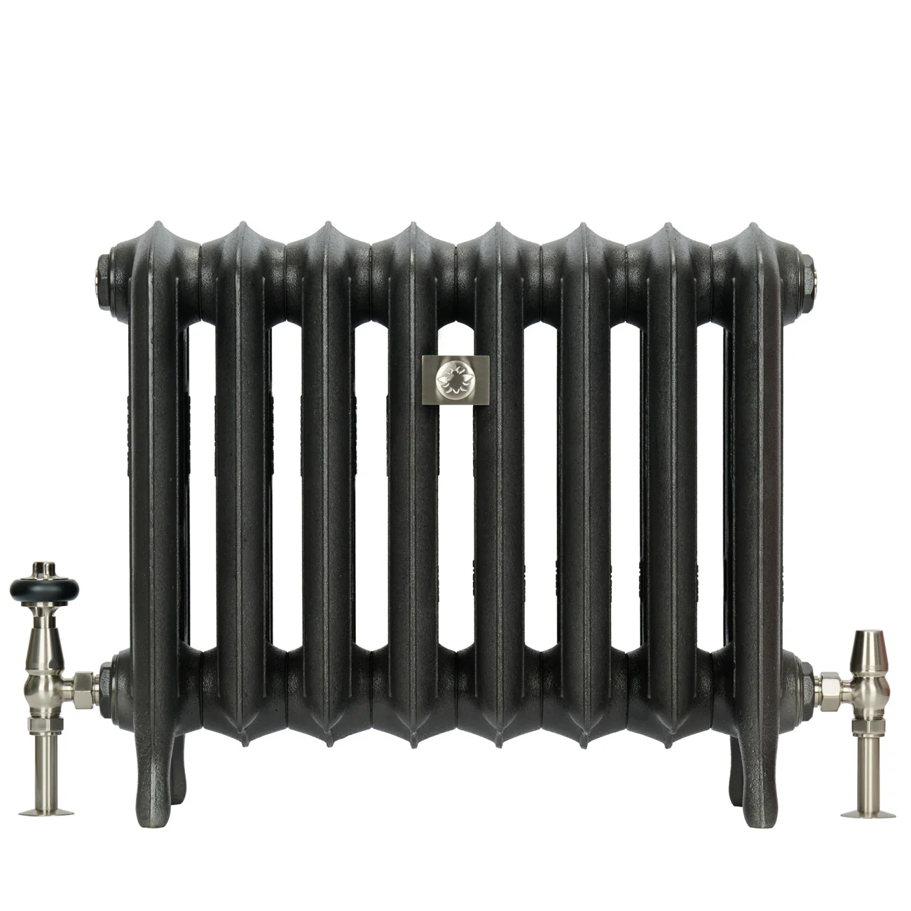 Emmeline III - Anthracite Cast Iron Column Radiator H470mm x W762mm 3 Column - Floor Standing - Image 2