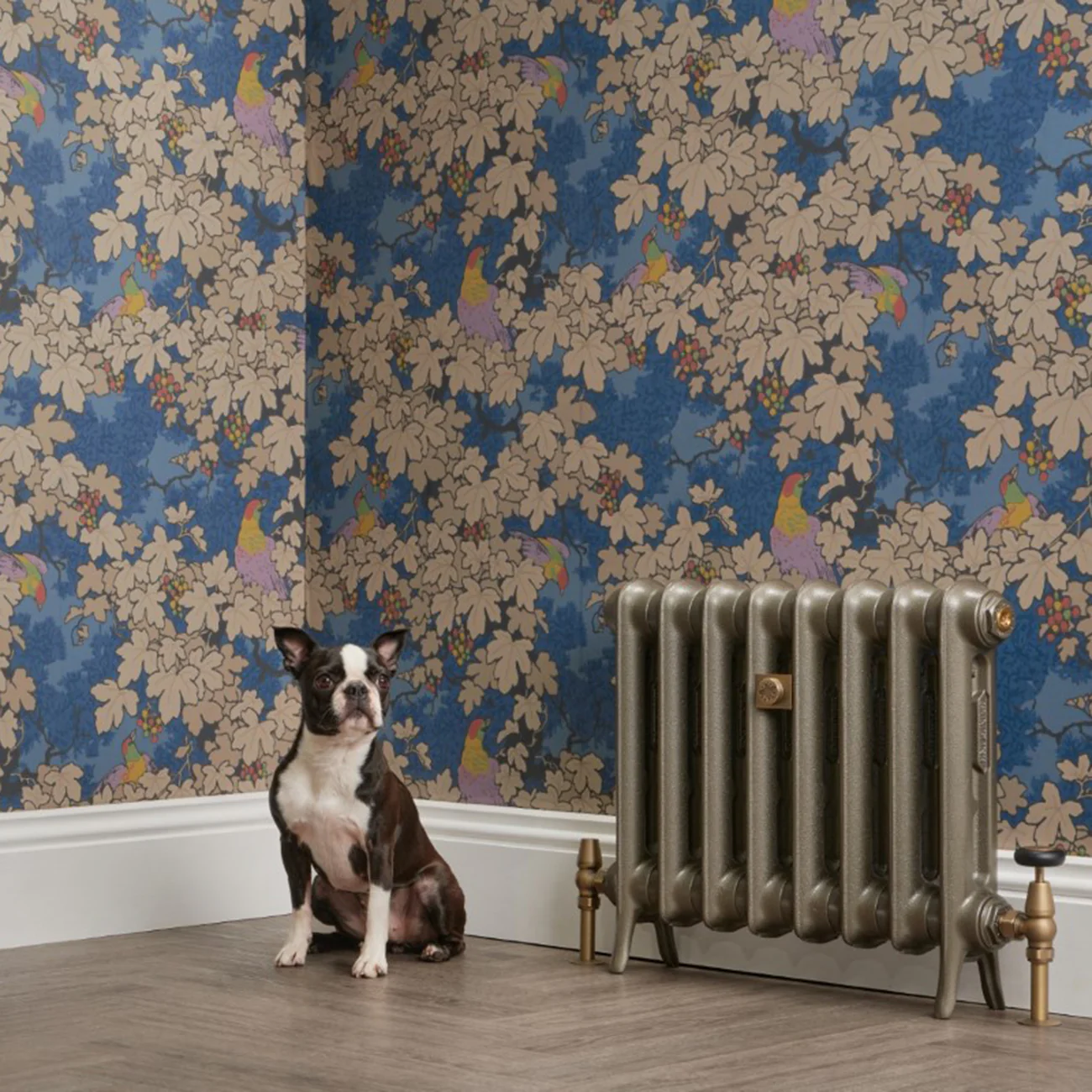 Emmeline III - Grey Bronze Cast Iron Column Radiator H470mm x W429mm 3 Column - Floor Standing - Image 3