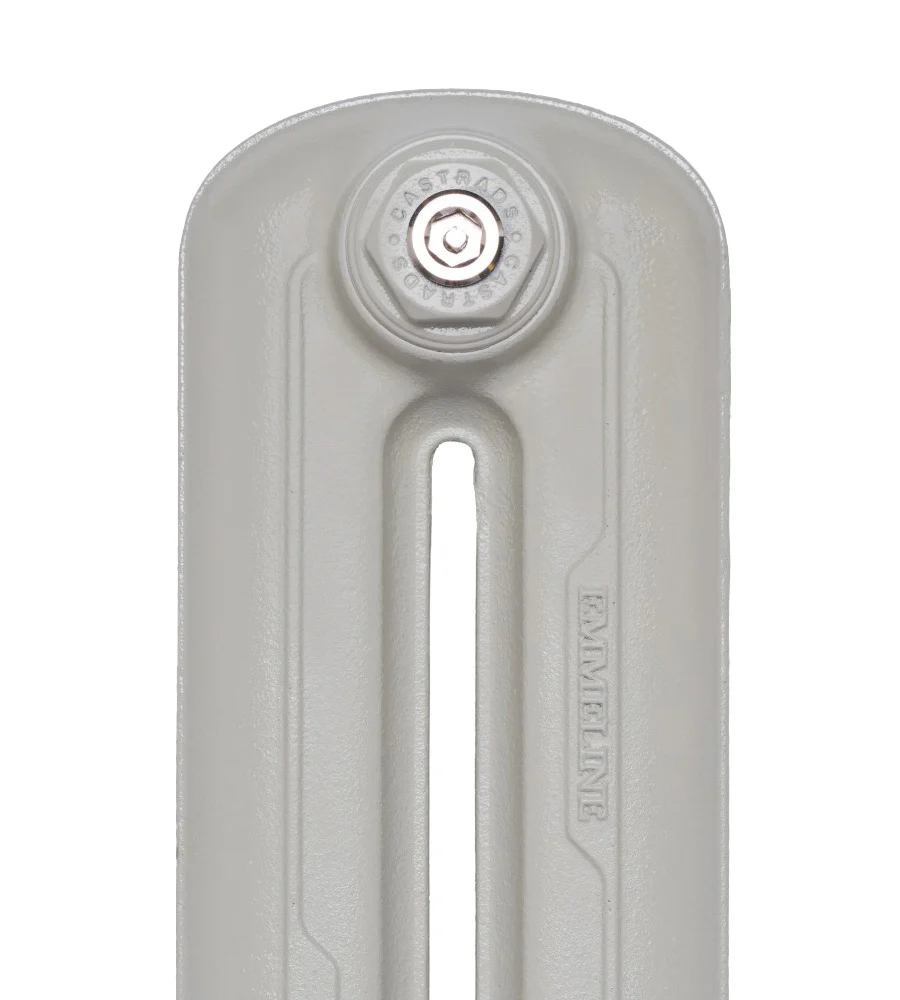Emmeline III - Pebble Grey Cast Iron Column Radiator H470mm x W296mm 3 Column - Floor Standing