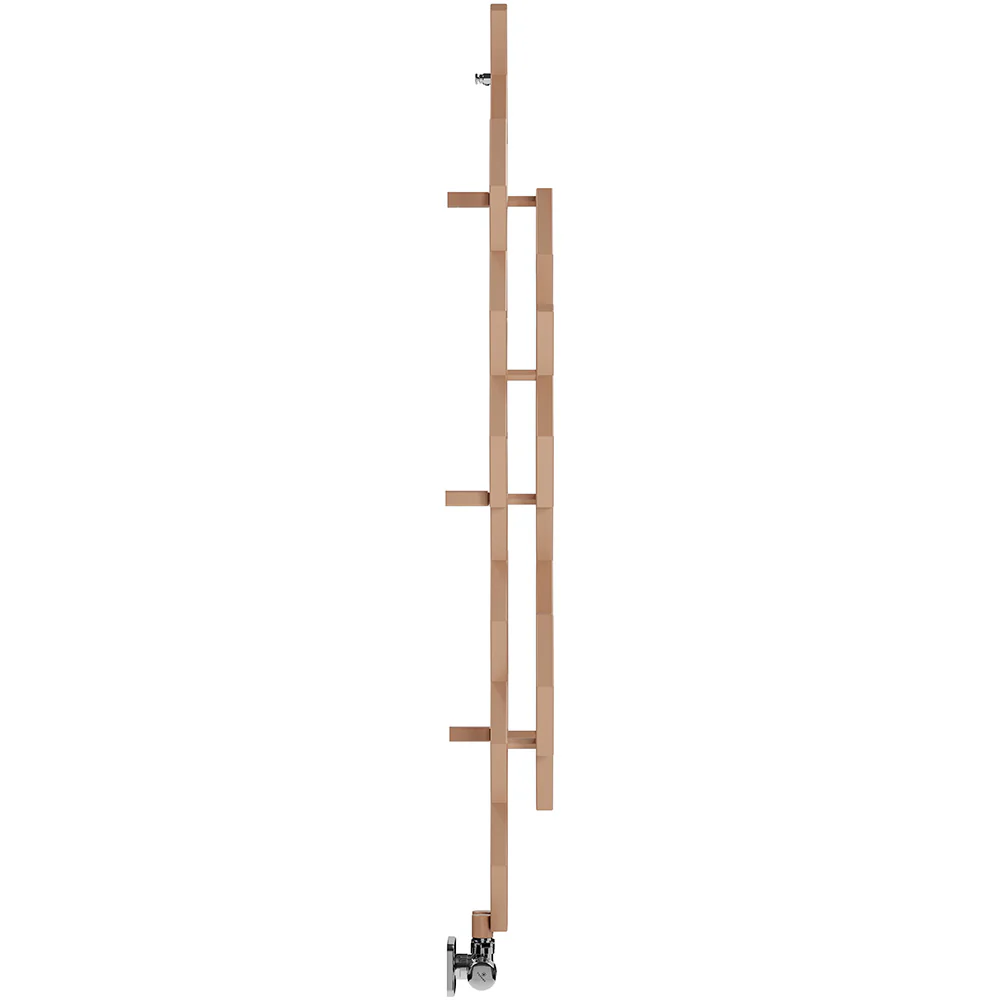 Hex - Copper Vertical Designer Radiator H1220mm x W486mm Single Panel - Image 8