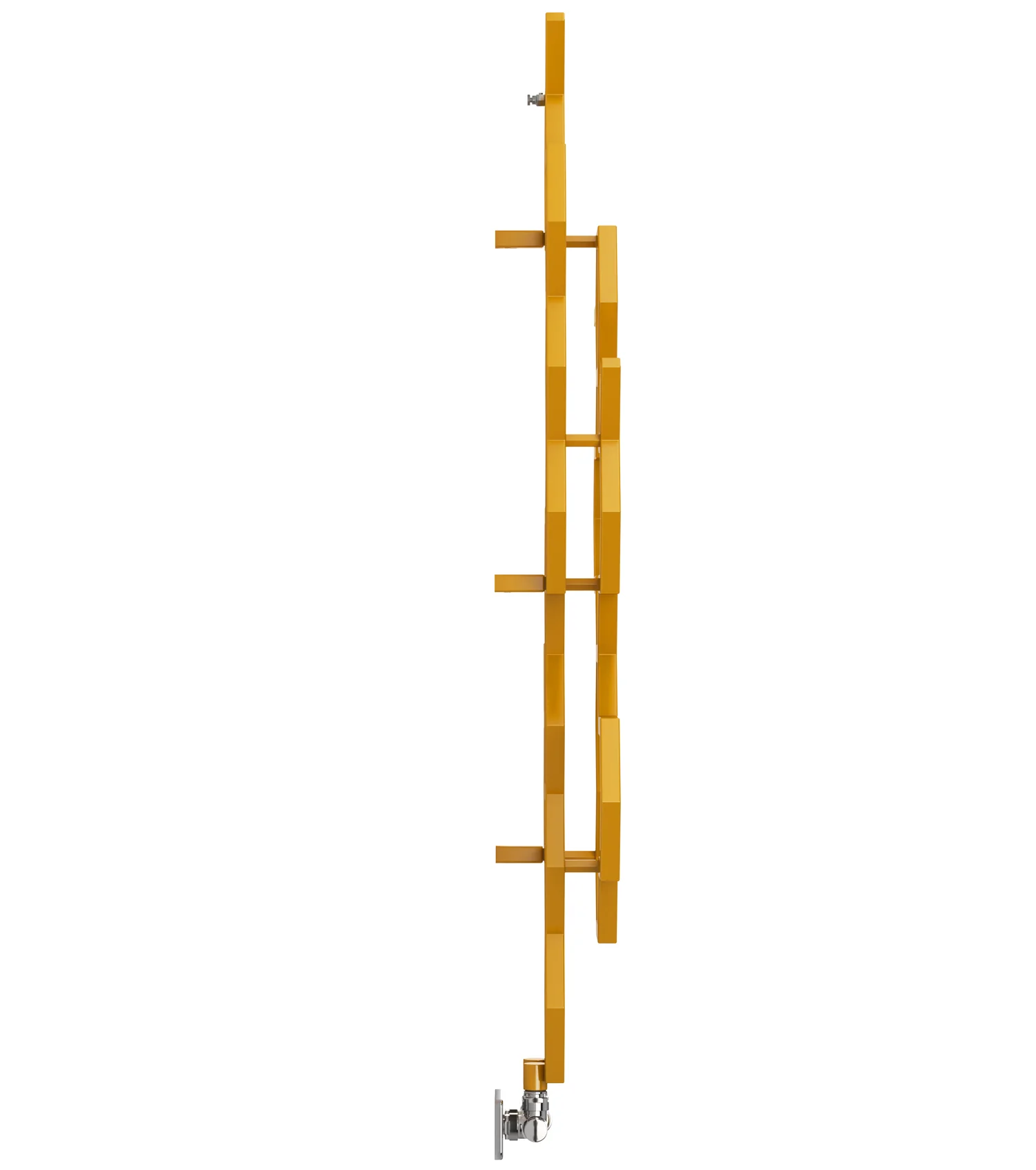 Hex - Mustard Vertical Designer Radiator H1220mm x W486mm Single Panel - Image 7