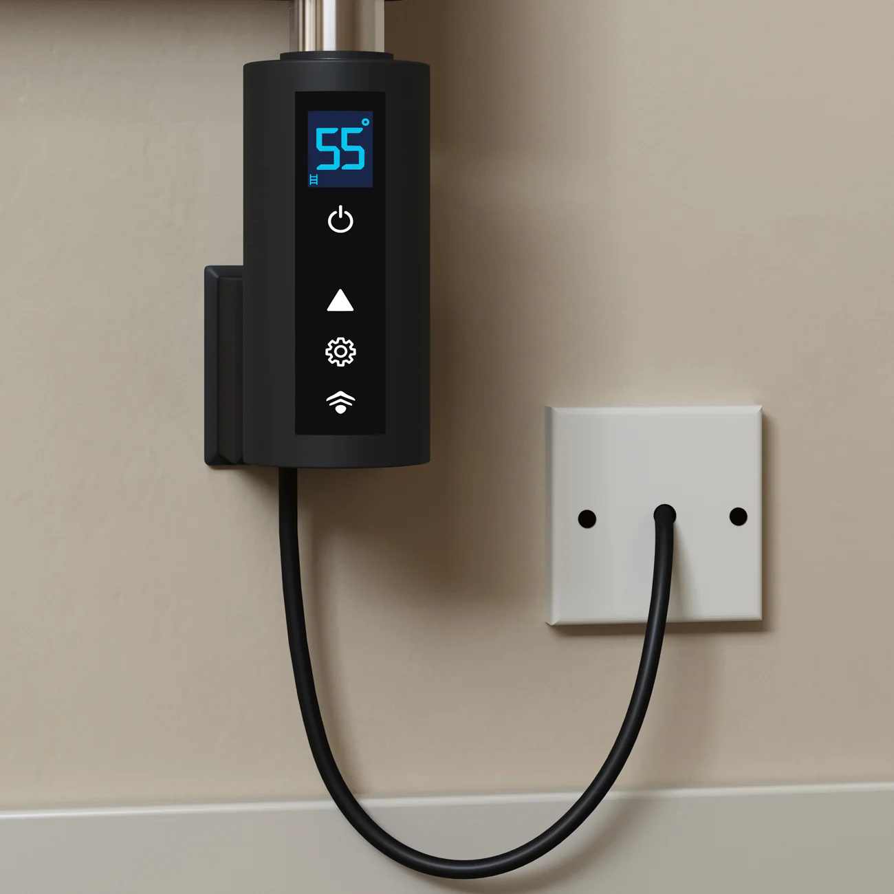 INOW+ - Black Heating Element 900w Thermostatic WIFI - Image 2