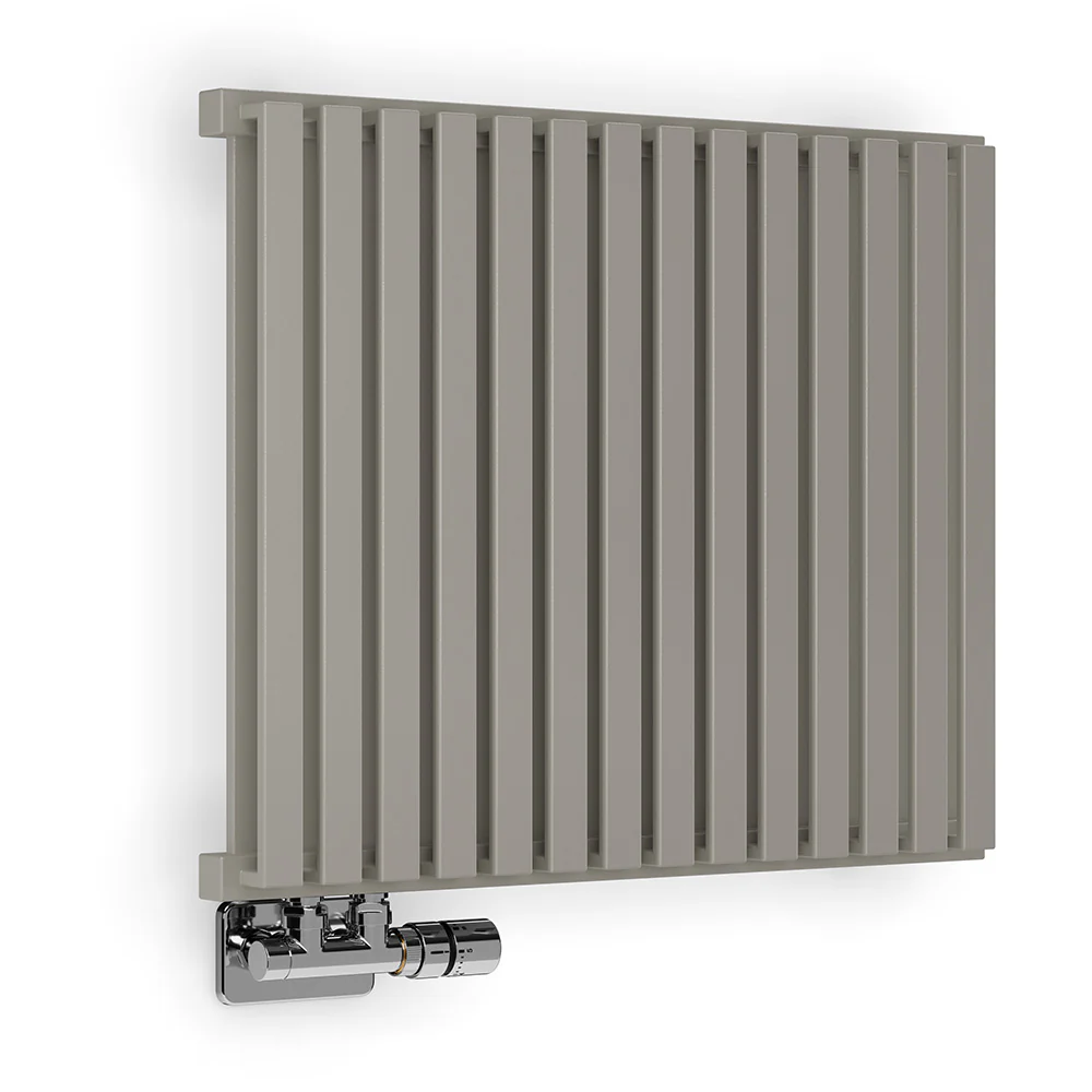 Nemo - Stone Horizontal Designer Radiator H530mm x W645mm Double Panel - Image 6