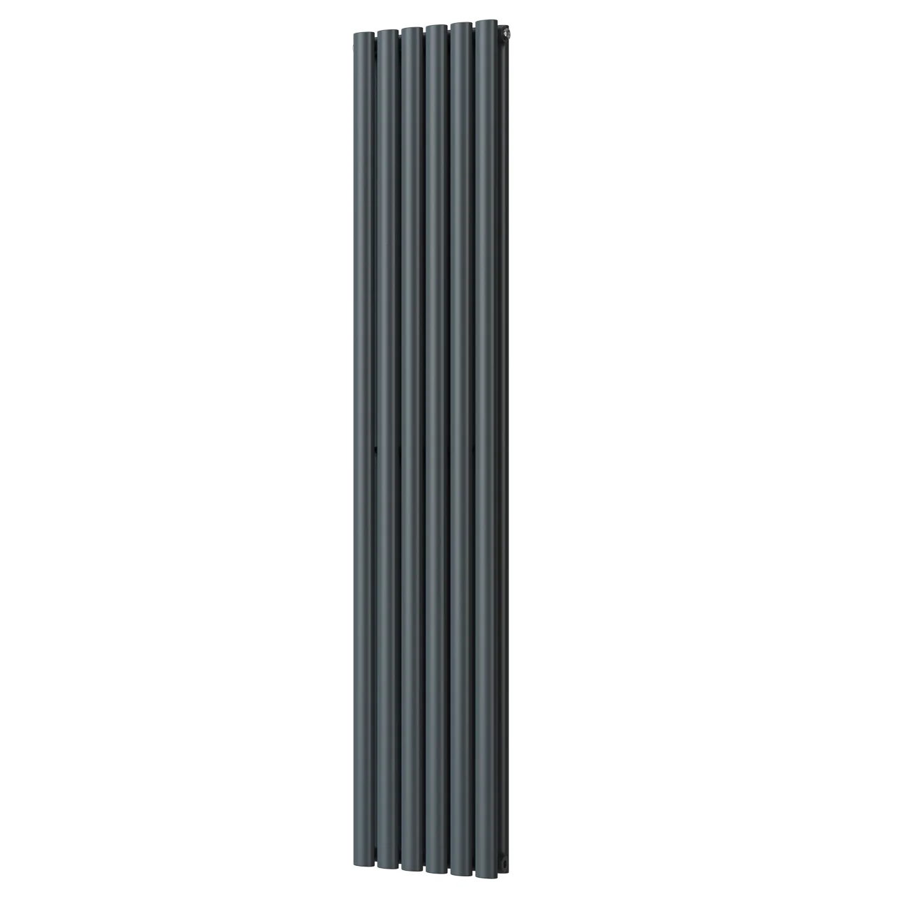 Omeara - Anthracite Designer Radiator H1800mm x W348mm Double Panel - Feet Included