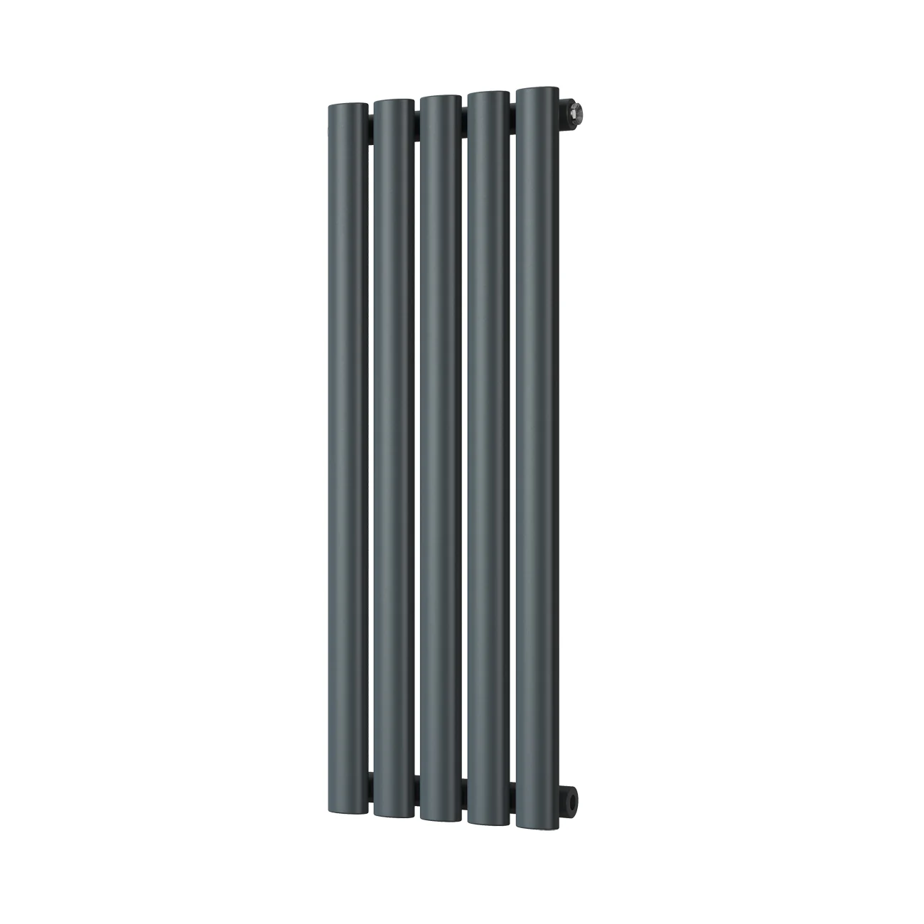 Omeara - Anthracite Designer Radiator H800mm x W290mm Single Panel