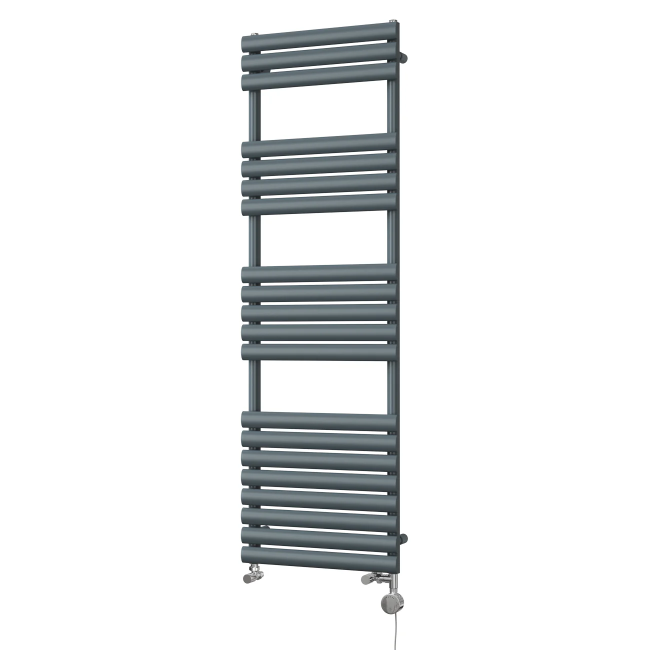Omeara - Anthracite Dual Fuel Towel Rail H1595mm x W500mm Thermostatic - Image 2
