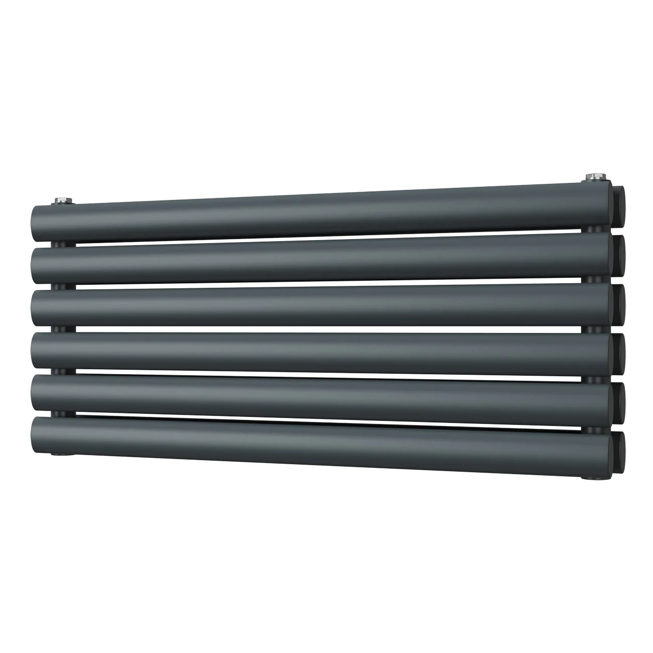 Omeara Axis - Anthracite Horizontal Radiator H348mm x W800mm Double Panel