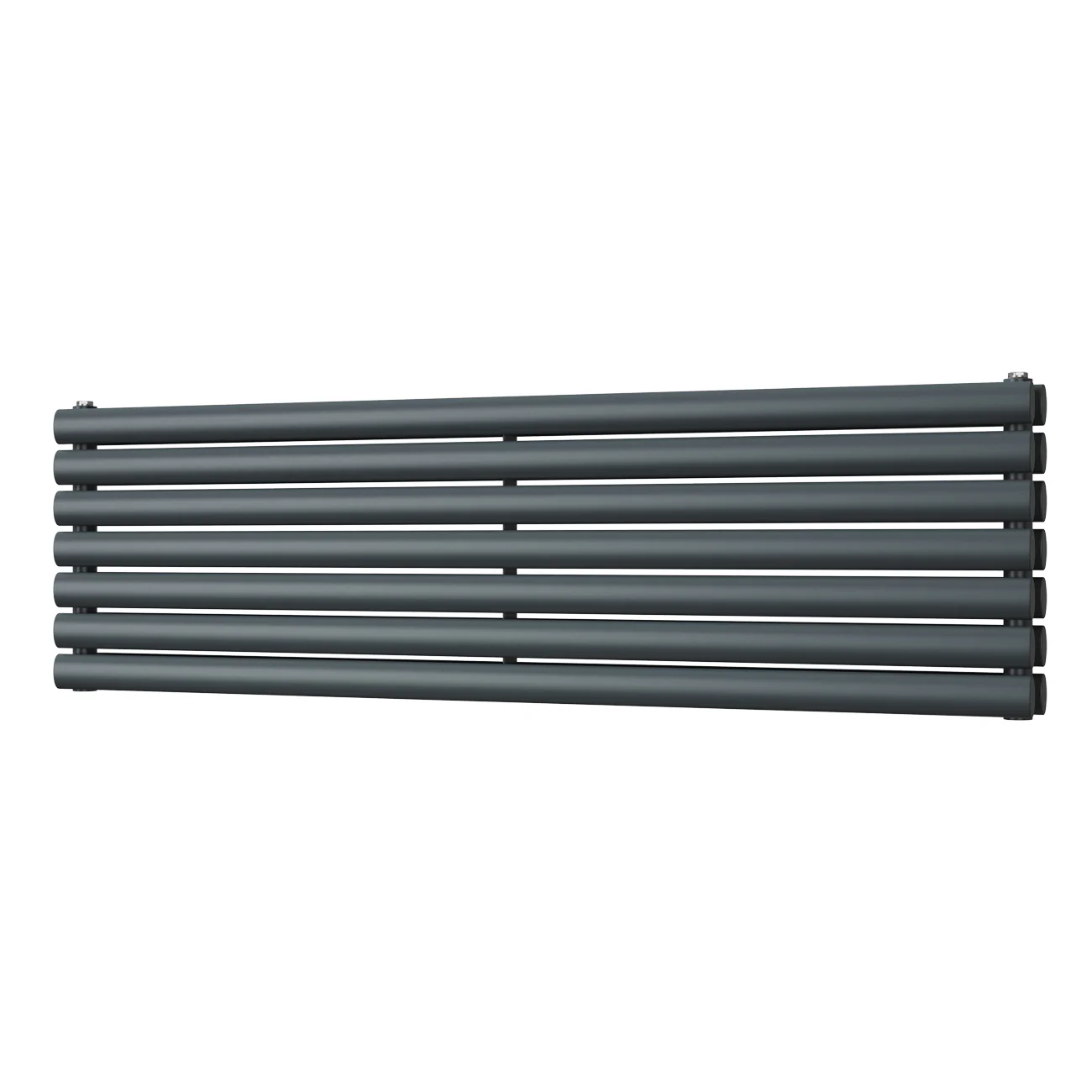 Omeara Axis - Anthracite Horizontal Radiator H406mm x W1400mm Double Panel