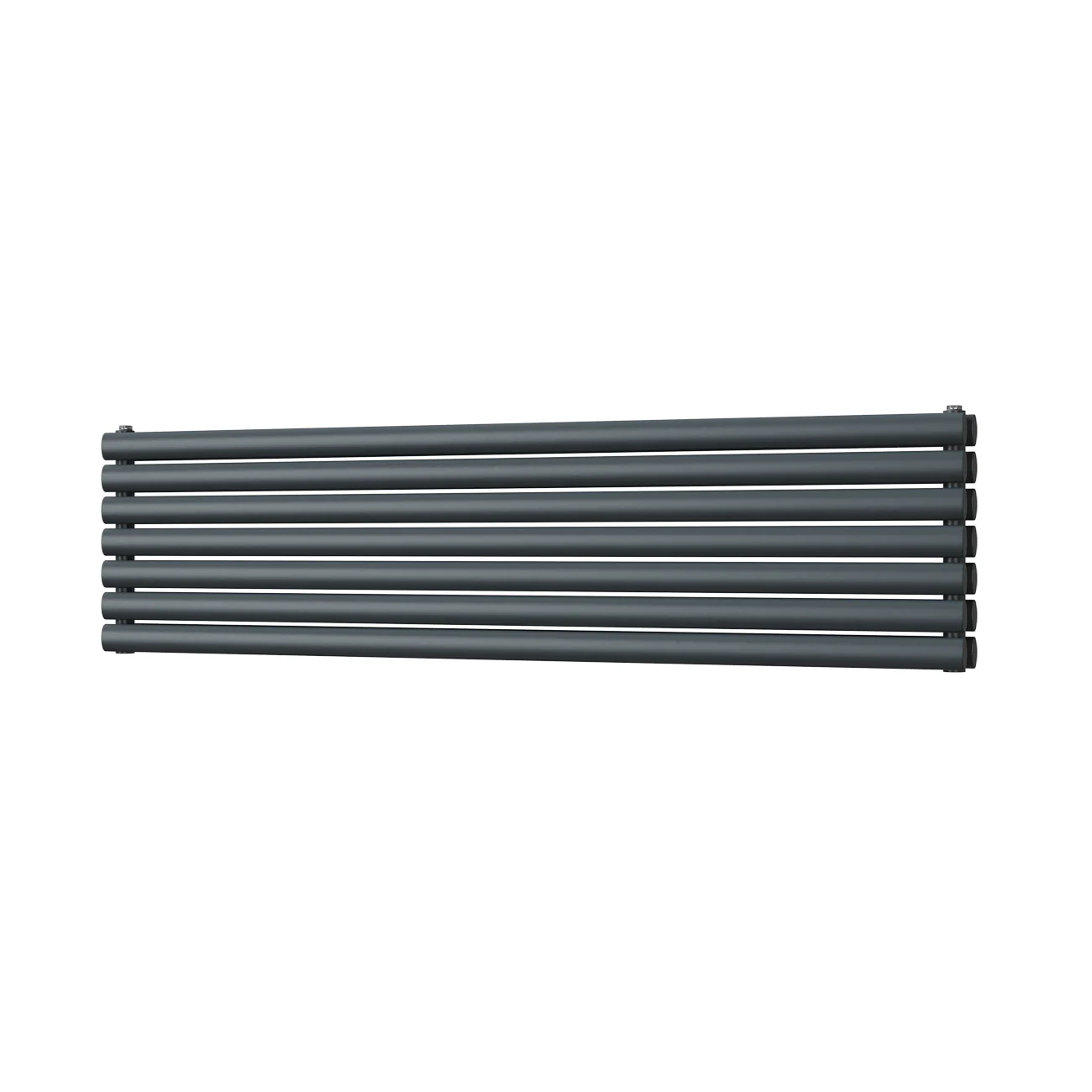 Omeara Axis - Anthracite Horizontal Radiator H406mm x W1600mm Double Panel