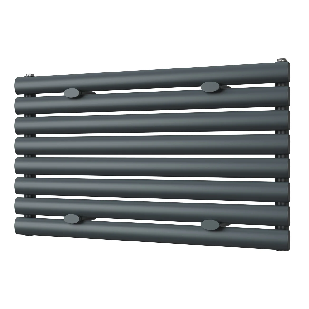 Omeara Axis - Anthracite Horizontal Radiator H464mm x W800mm Single Panel