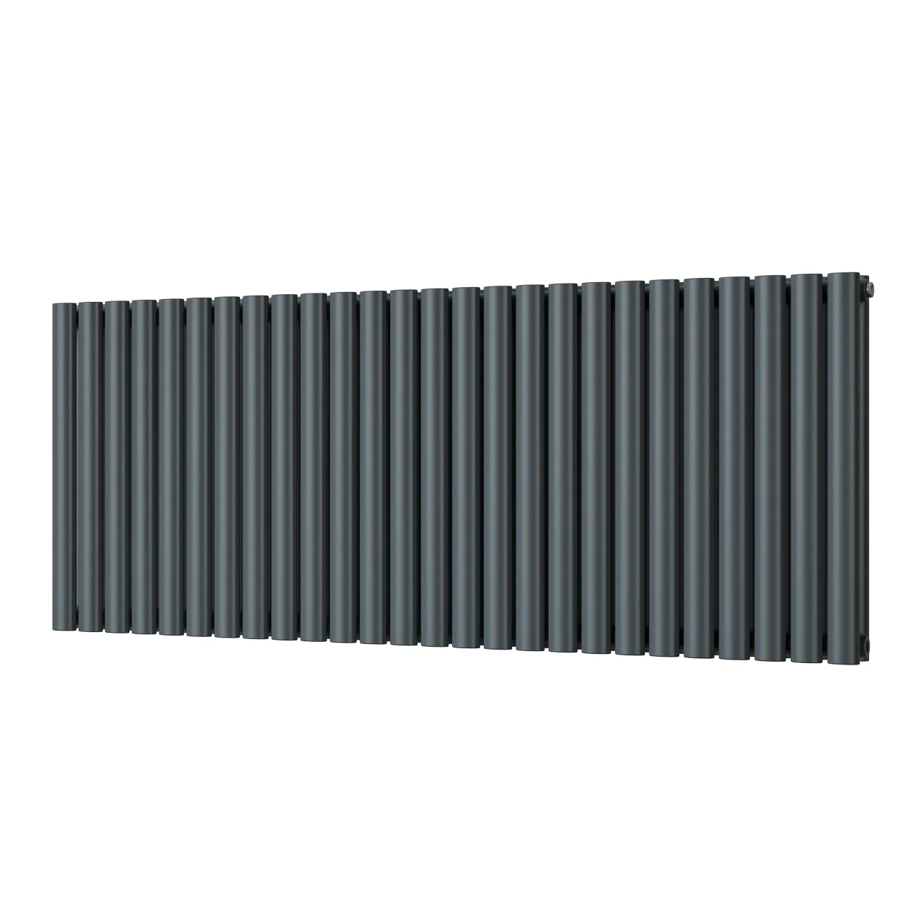 Omeara - Anthracite Horizontal Radiator H600mm x W1508mm Double Panel
