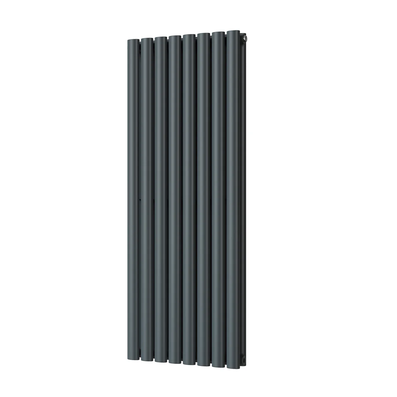 Omeara - Anthracite Vertical Radiator H1200mm x W464mm Double Panel