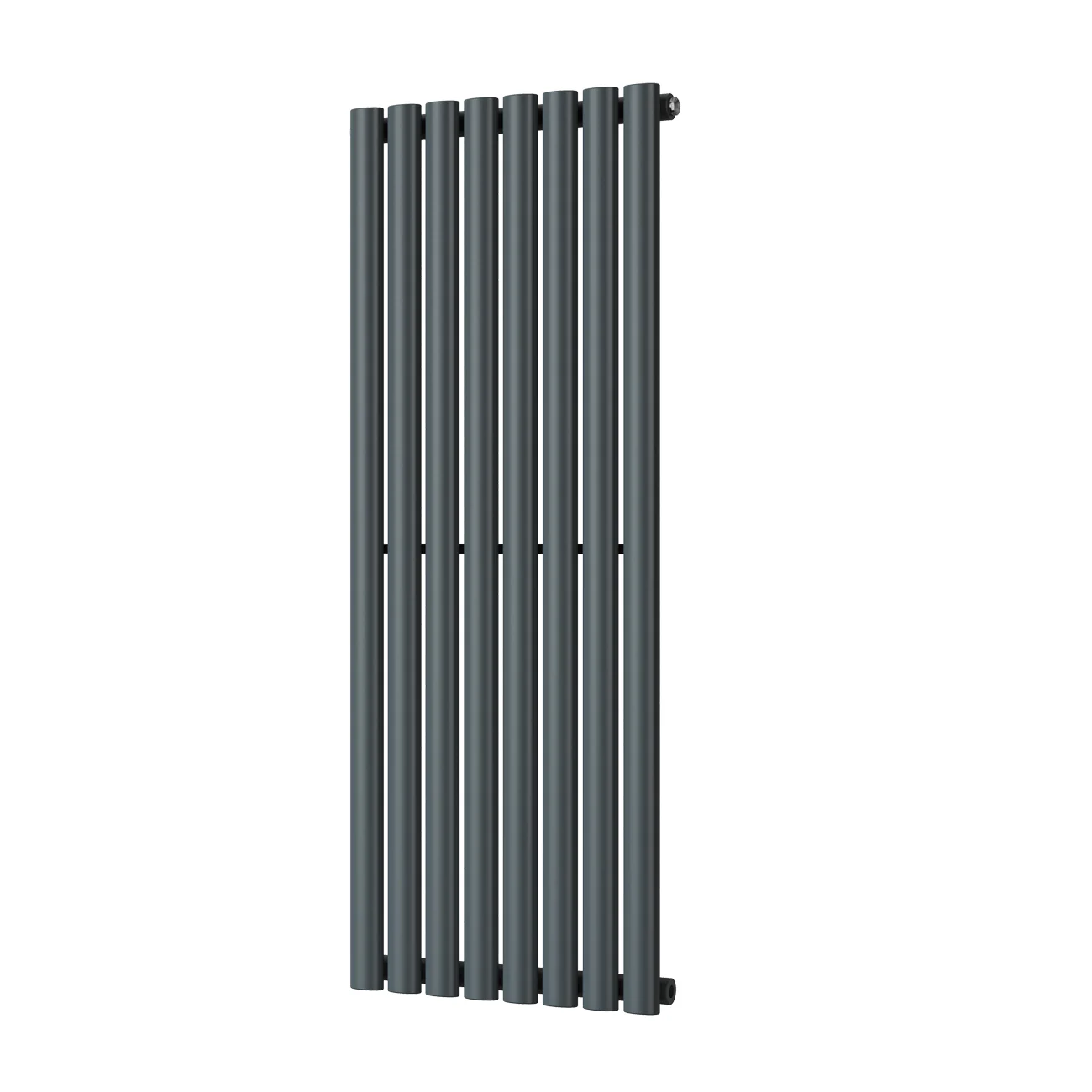 Omeara - Anthracite Vertical Radiator H1200mm x W464mm Single Panel