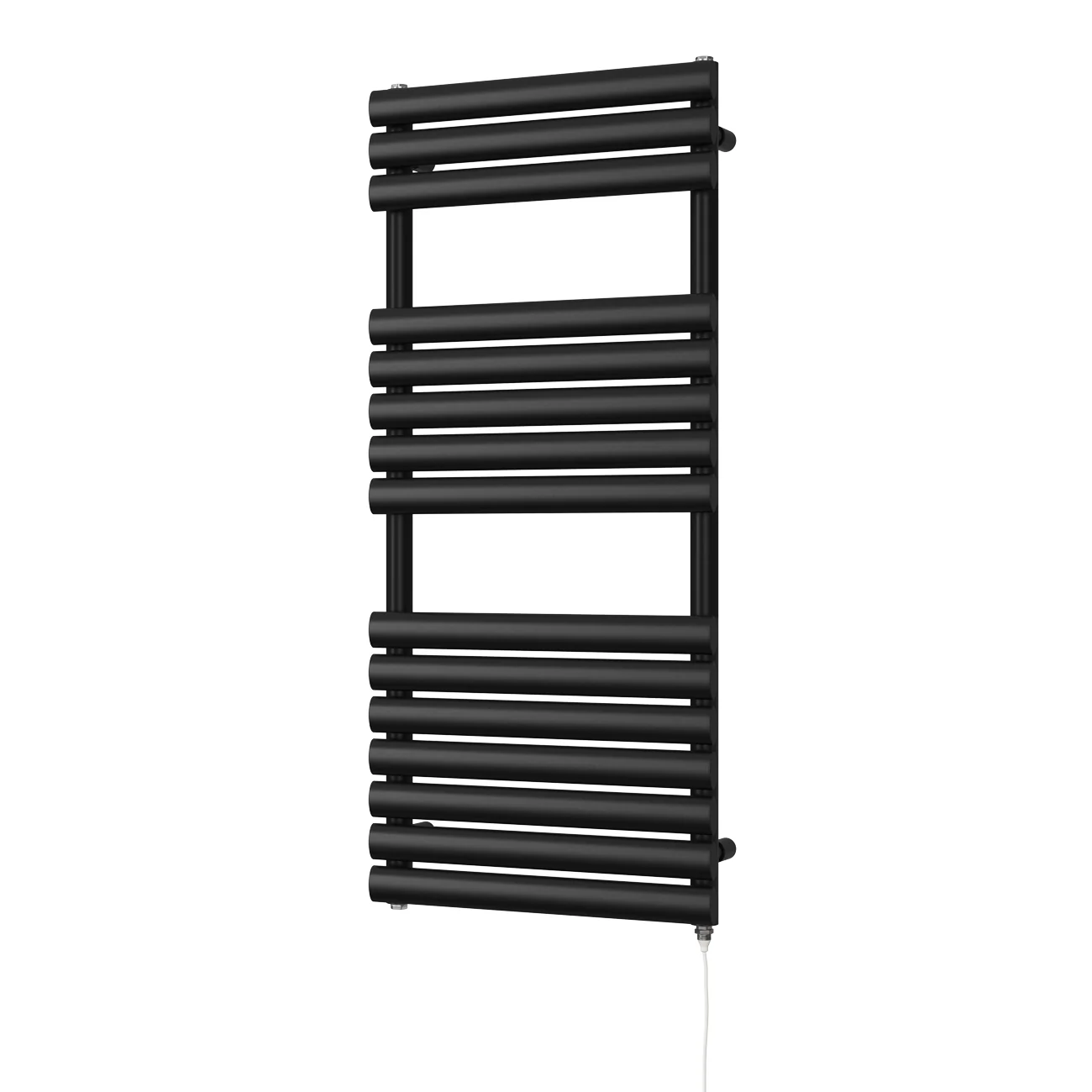 Omeara - Black Electric Towel Rail H1120mm x W500mm 600w Standard - Image 2