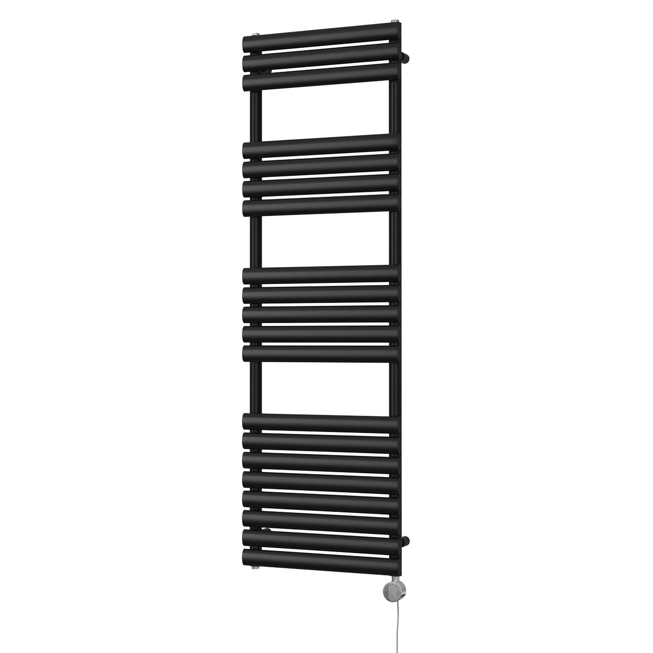 Omeara - Black Electric Towel Rail H1595mm x W500mm 600w Thermostatic - Image 2