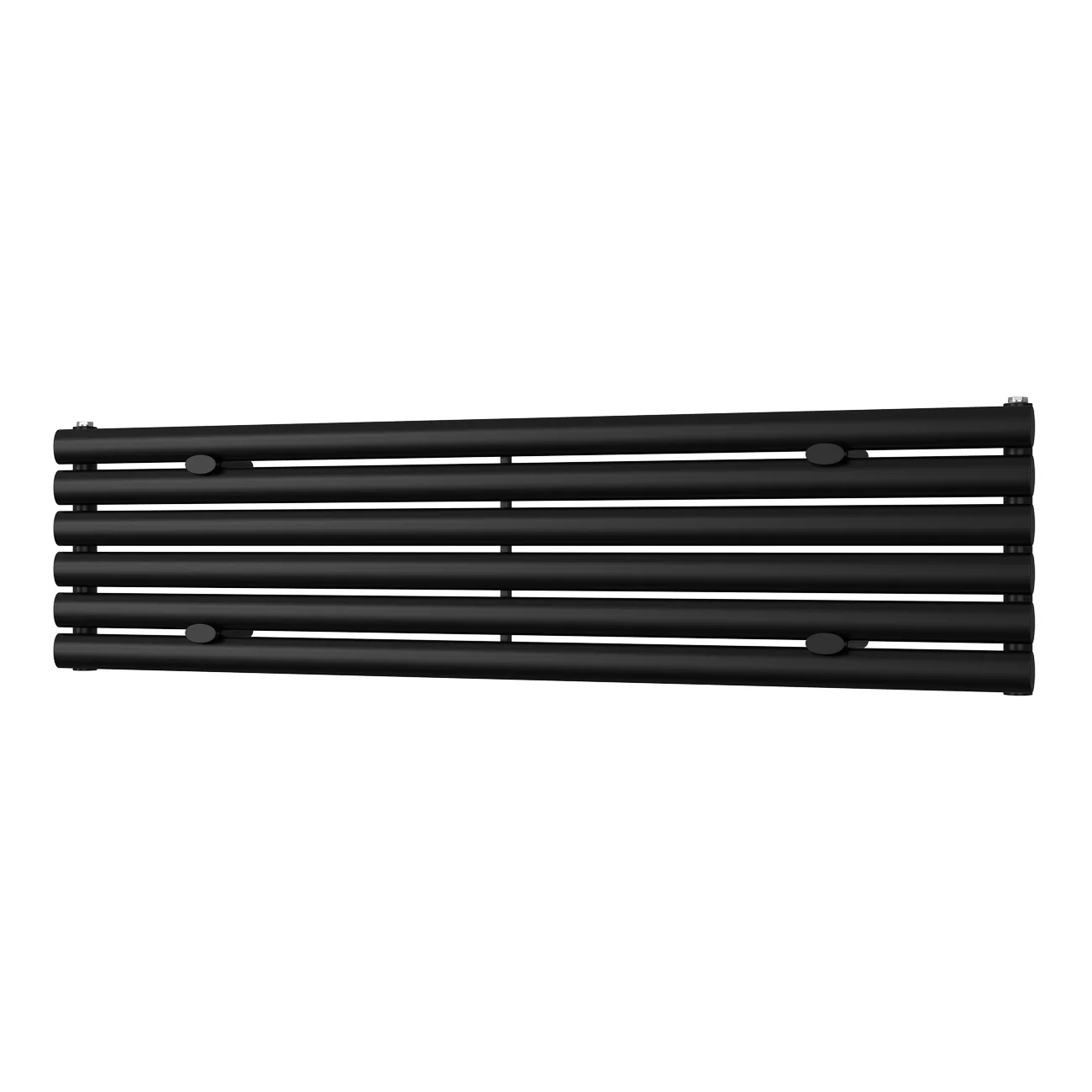 Omeara Axis - Black Horizontal Radiator H348mm x W1400mm Single Panel
