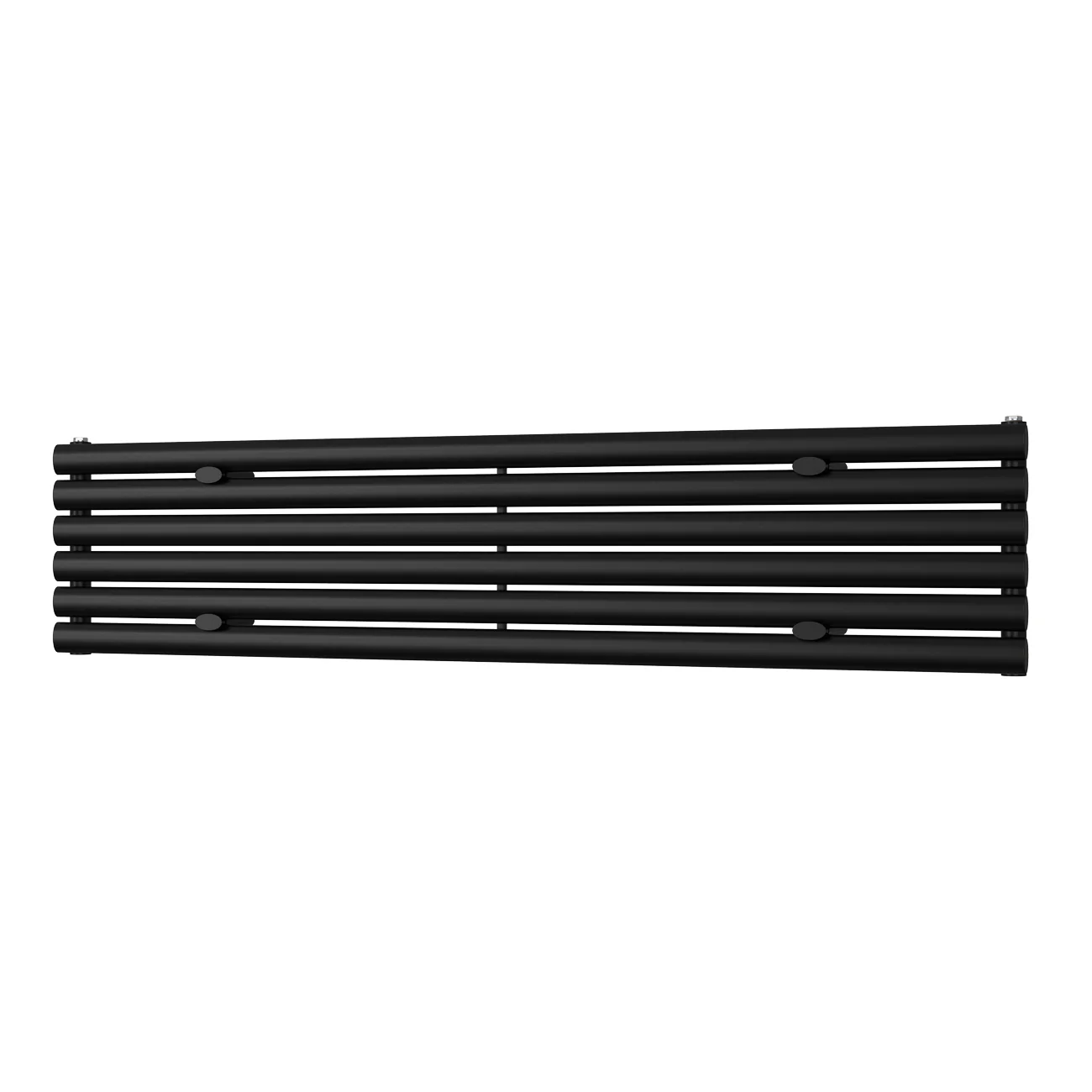 Omeara Axis - Black Horizontal Radiator H348mm x W1600mm Single Panel