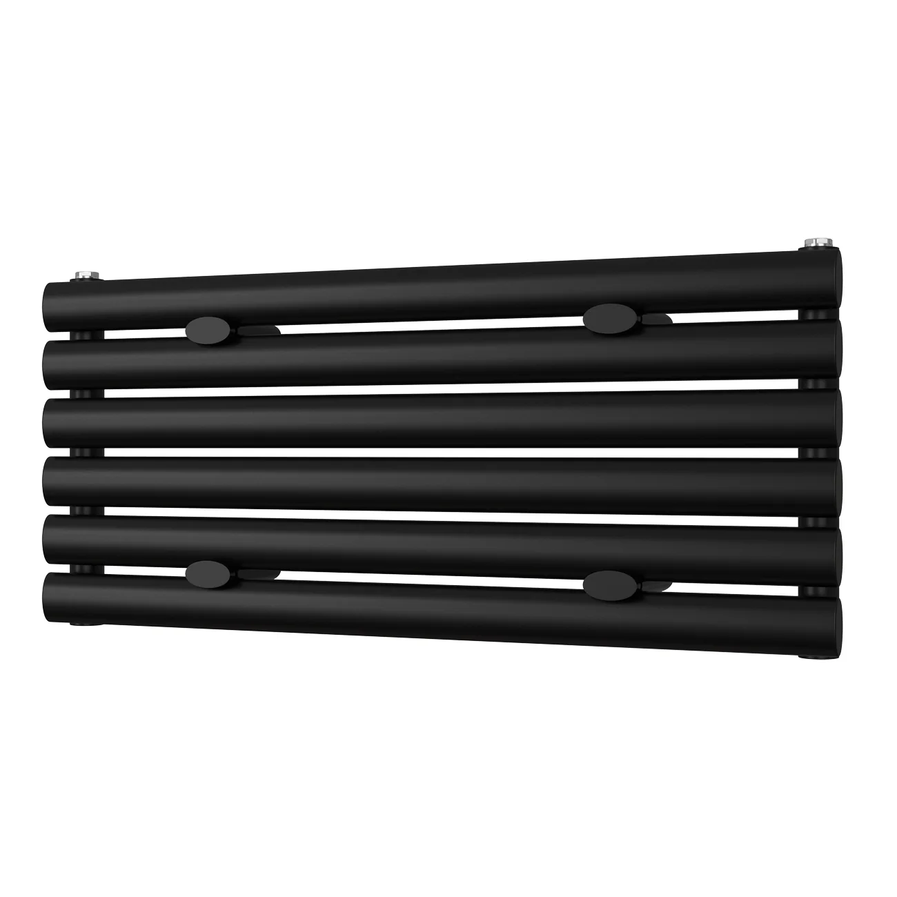 Omeara Axis - Black Horizontal Radiator H348mm x W800mm Single Panel