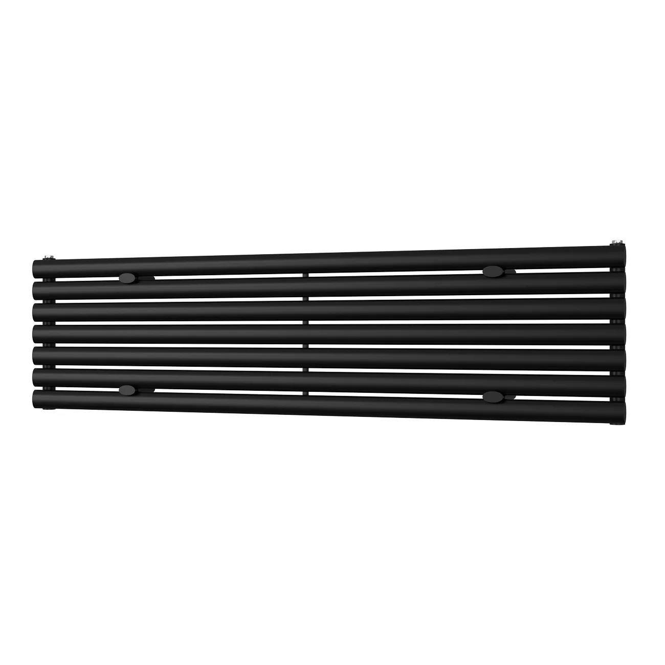 Omeara Axis - Black Horizontal Radiator H406mm x W1600mm Single Panel