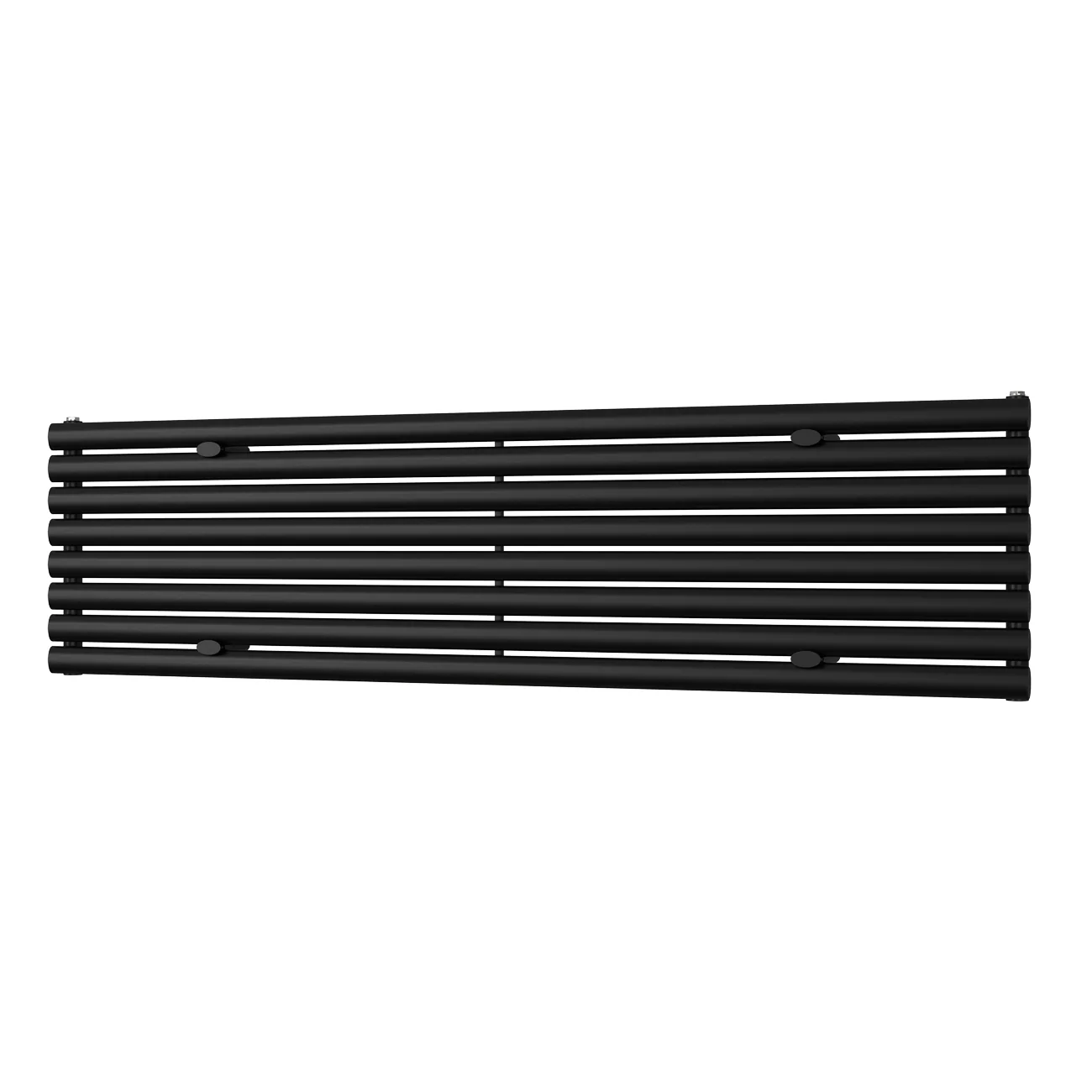Omeara Axis - Black Horizontal Radiator H464mm x W1800mm Single Panel