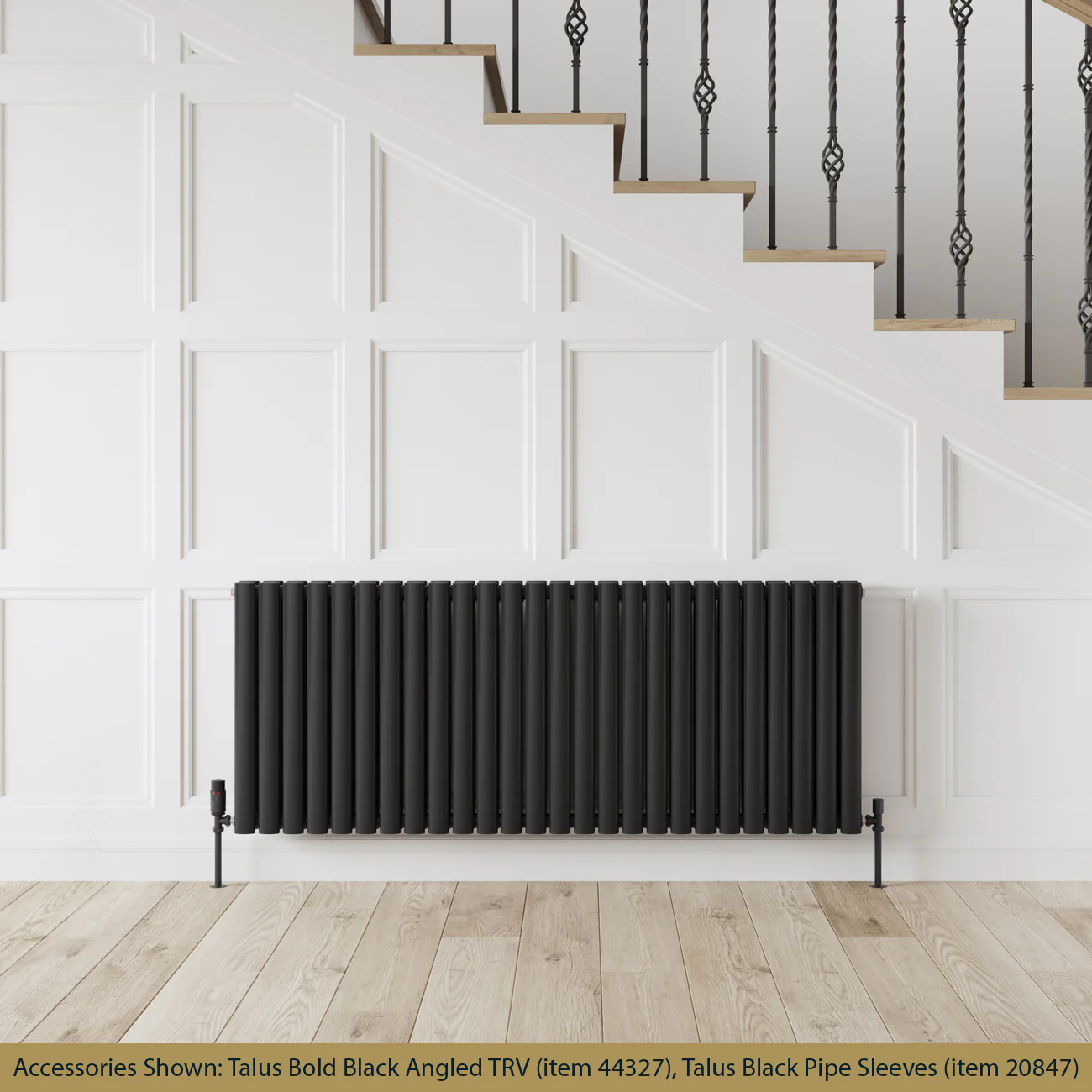 Omeara - Black Horizontal Radiator H600mm x W1508mm Double Panel - Image 2