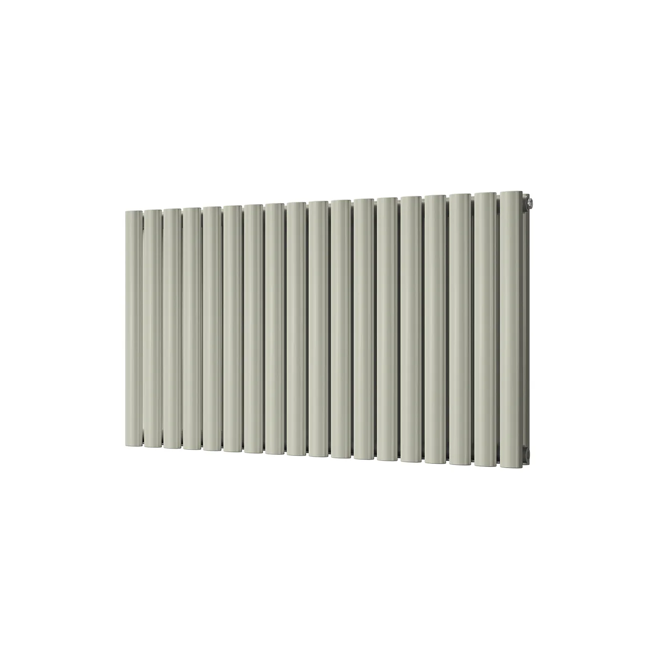 Omeara - Pebble Grey Horizontal Radiator H600mm x W1044mm Double Panel