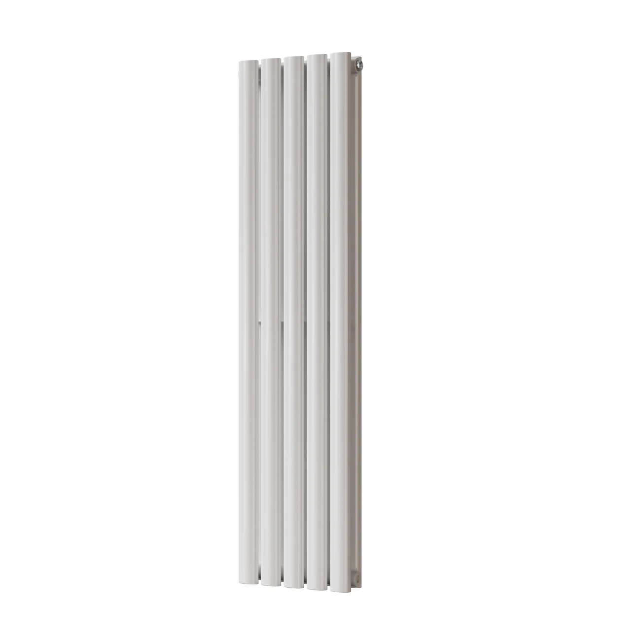 Omeara - White Designer Radiator H1200mm x W290mm Double Panel - Feet Included
