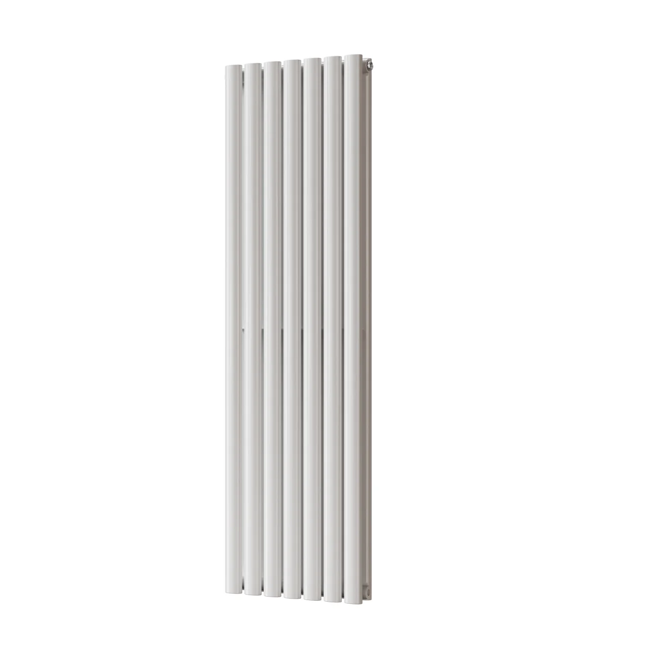 Omeara - White Designer Radiator H1400mm x W406mm Double Panel - Feet Included